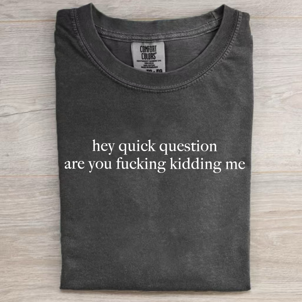 Hey Quick Question Funny T-shirt