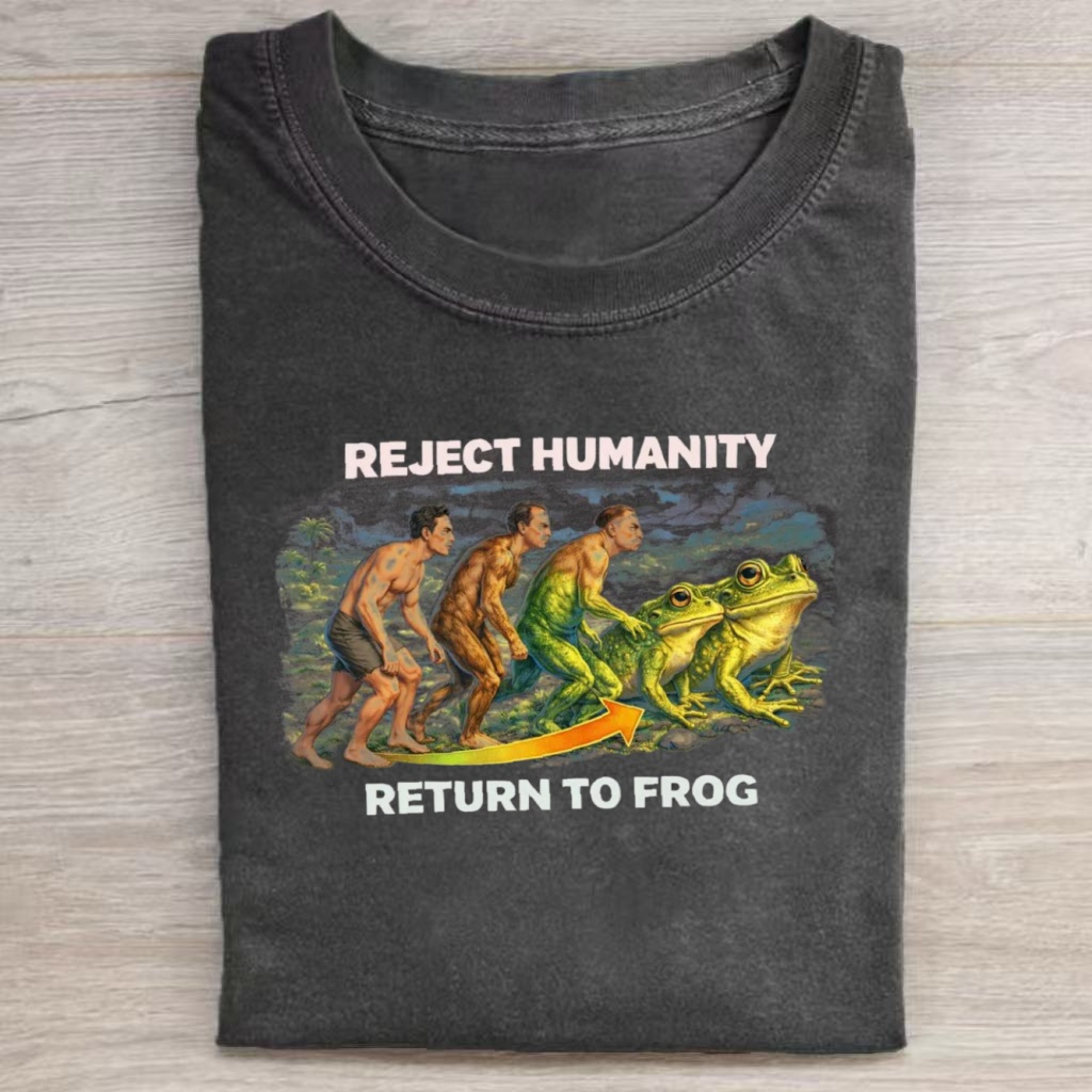 "Reject Humanity, Return to Frog" Meme T-shirt