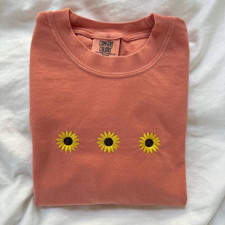 Sunflower Embroidered T-shirt
