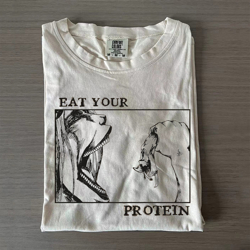 Eat Your Protein Anime T-shirt