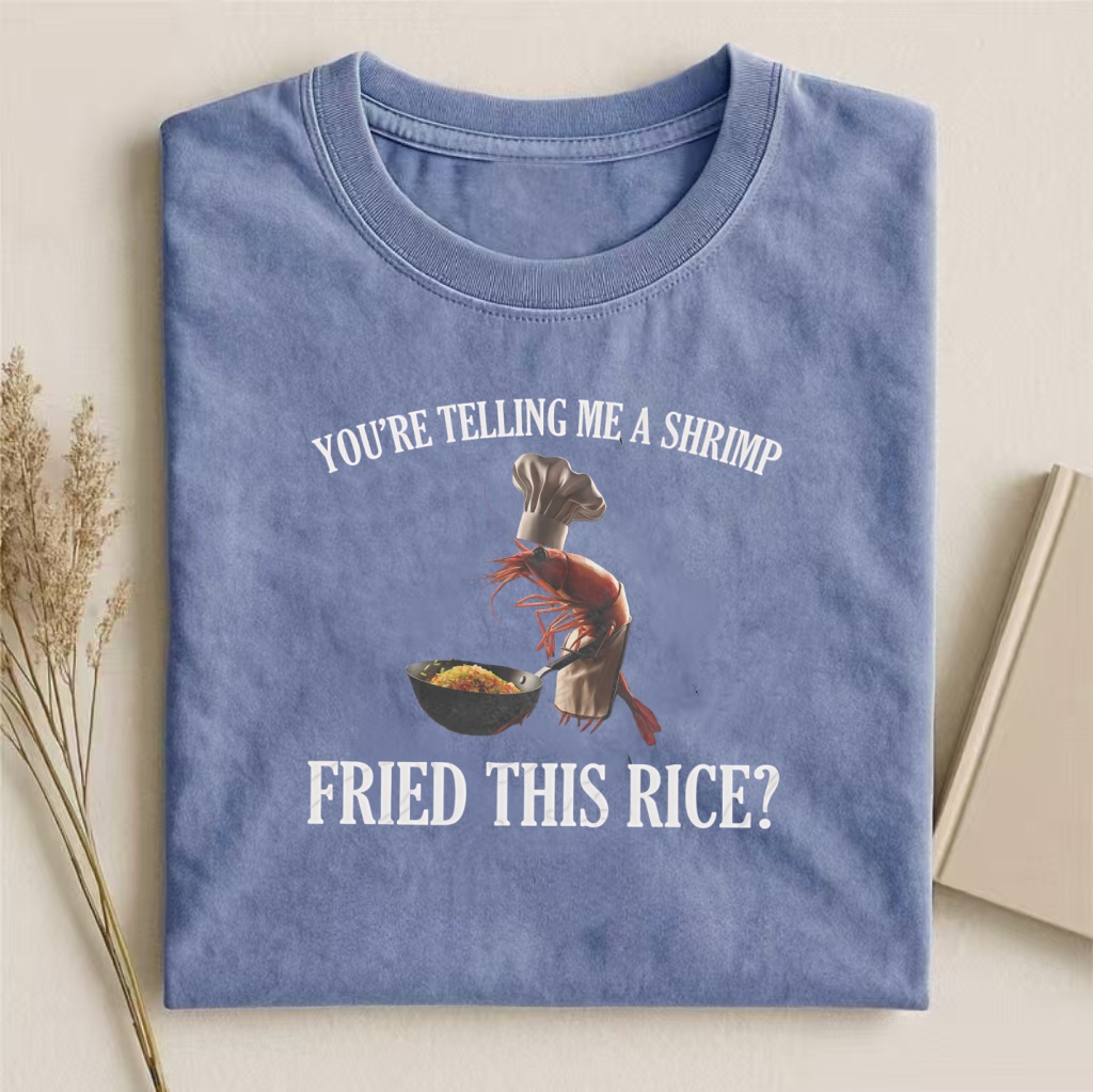 Whimsical Shrimp Fried Rice T-shirt