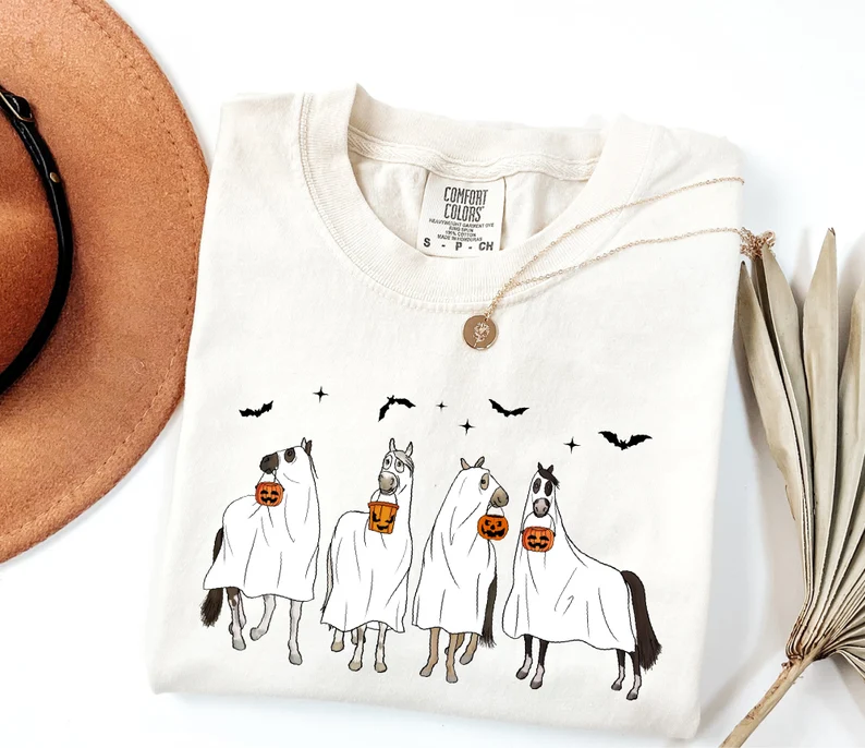 Cute Ghost Horse T-shirt