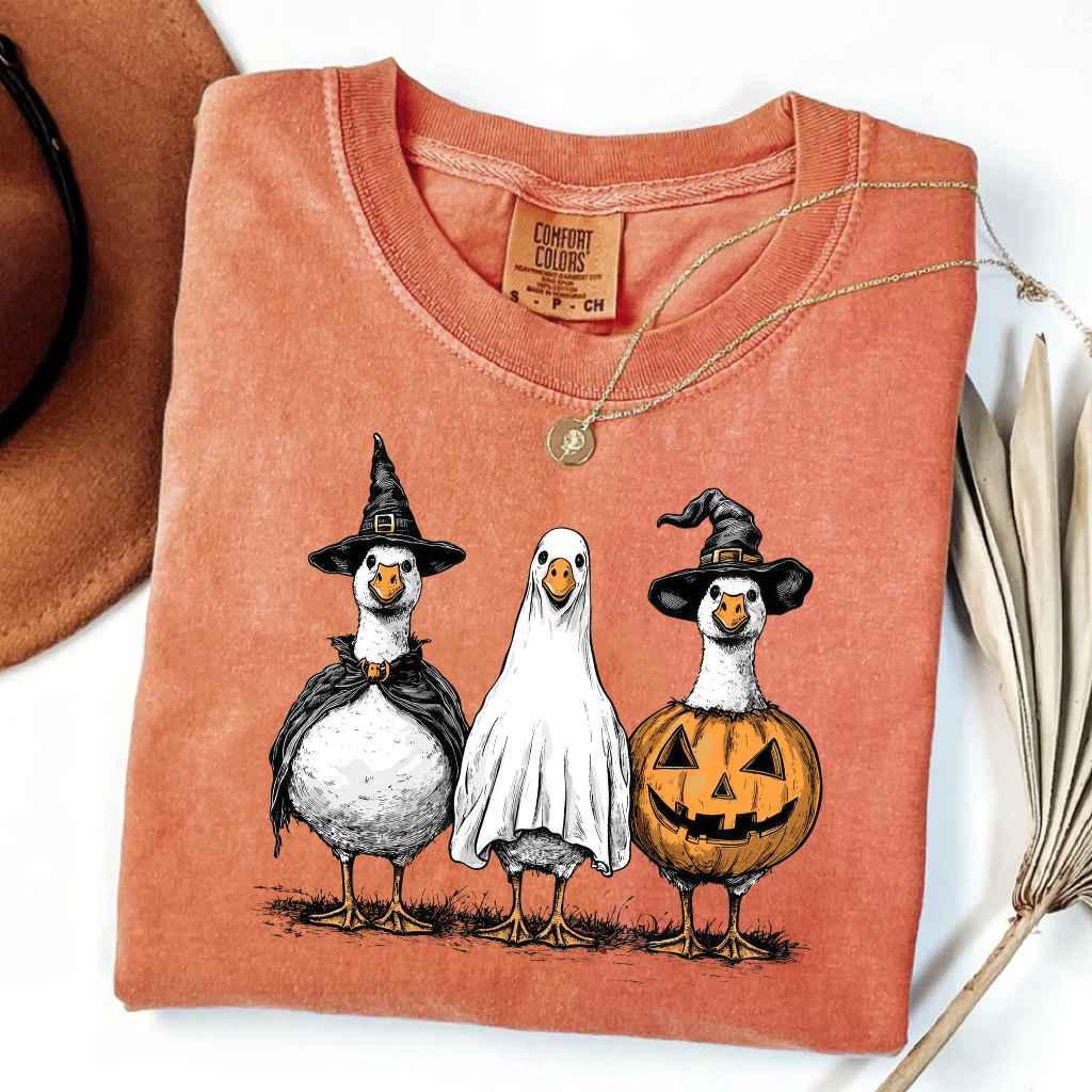 Boo Ghost Goose Halloween T-Shirt