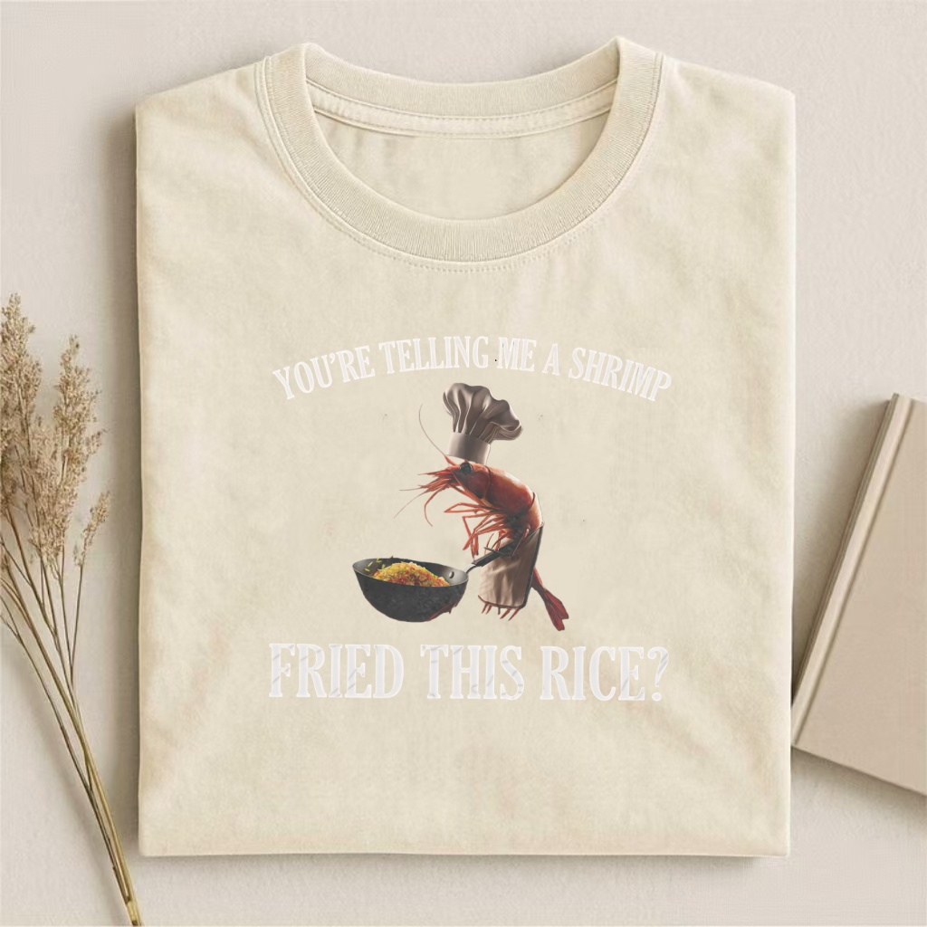 Whimsical Shrimp Fried Rice T-shirt