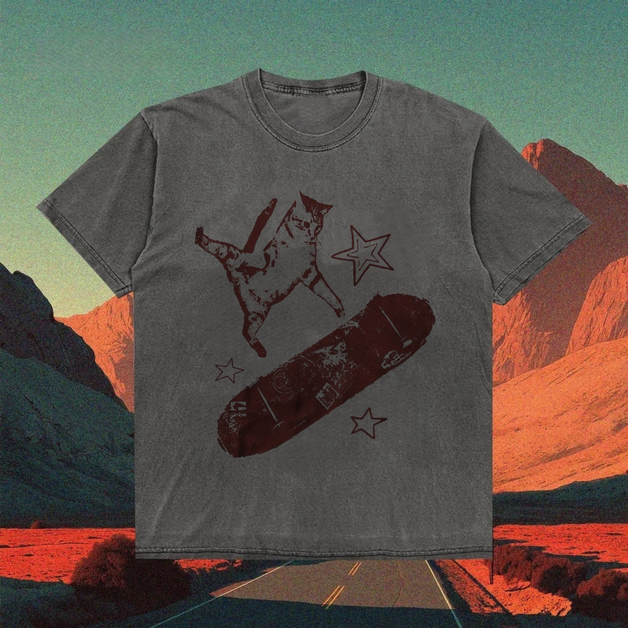 90s Aesthetic Vintage Kitten Y2K T-Shirt