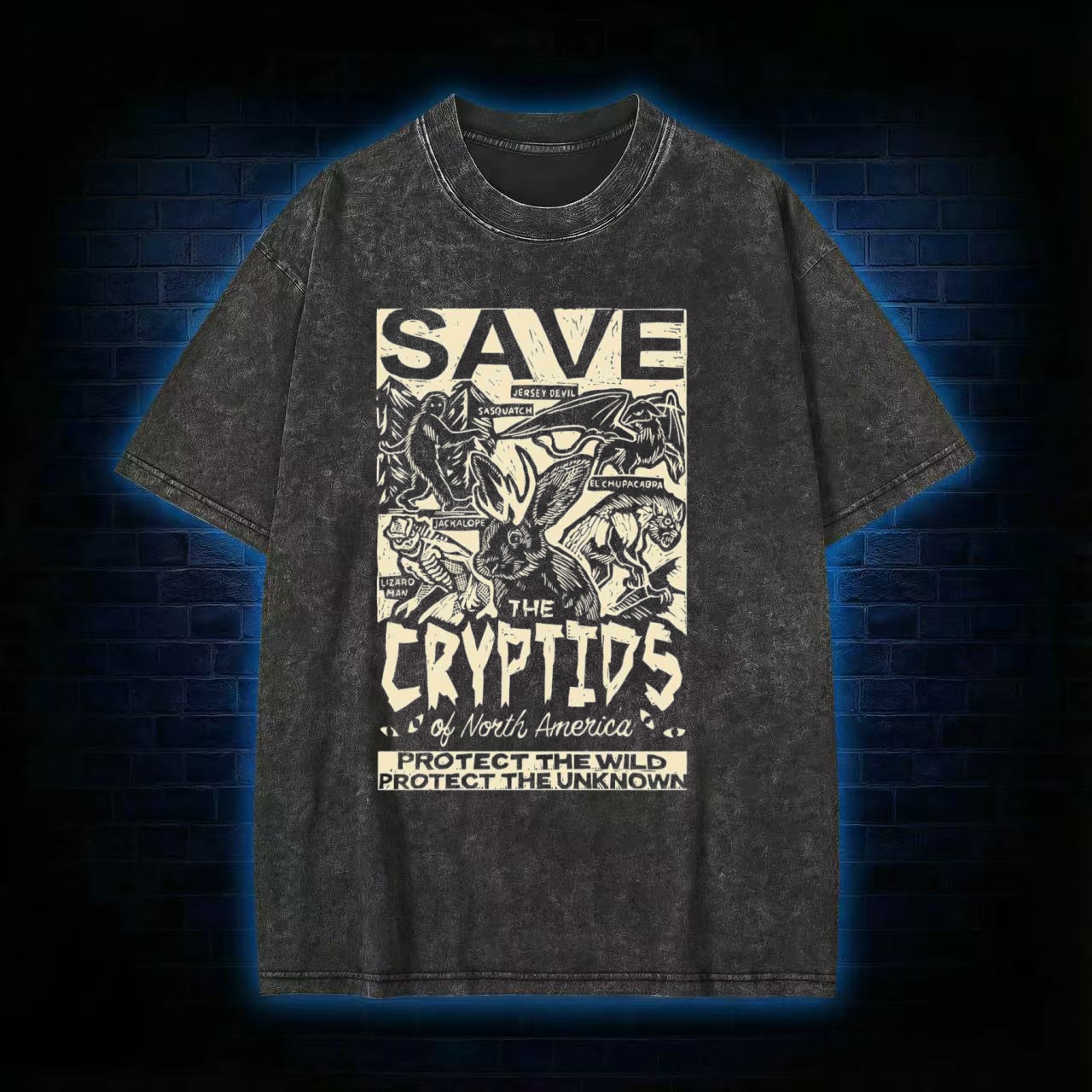 Save the Cryptids Washed T-shirt