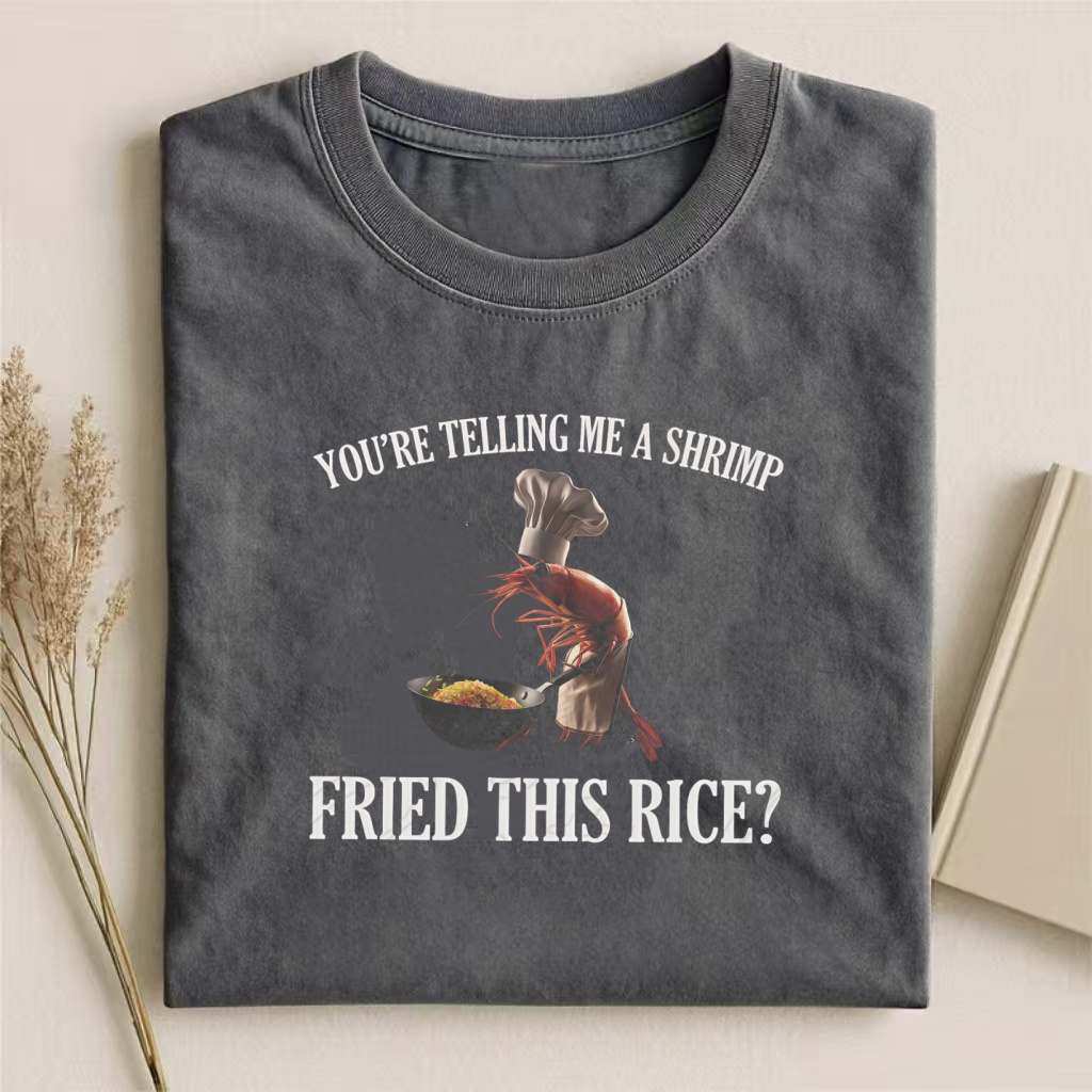 Whimsical Shrimp Fried Rice T-shirt