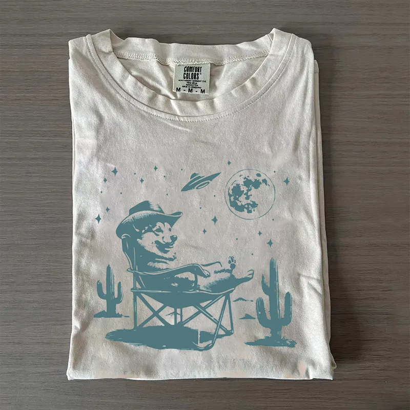Vintage Corgi Cowboy T-shirt