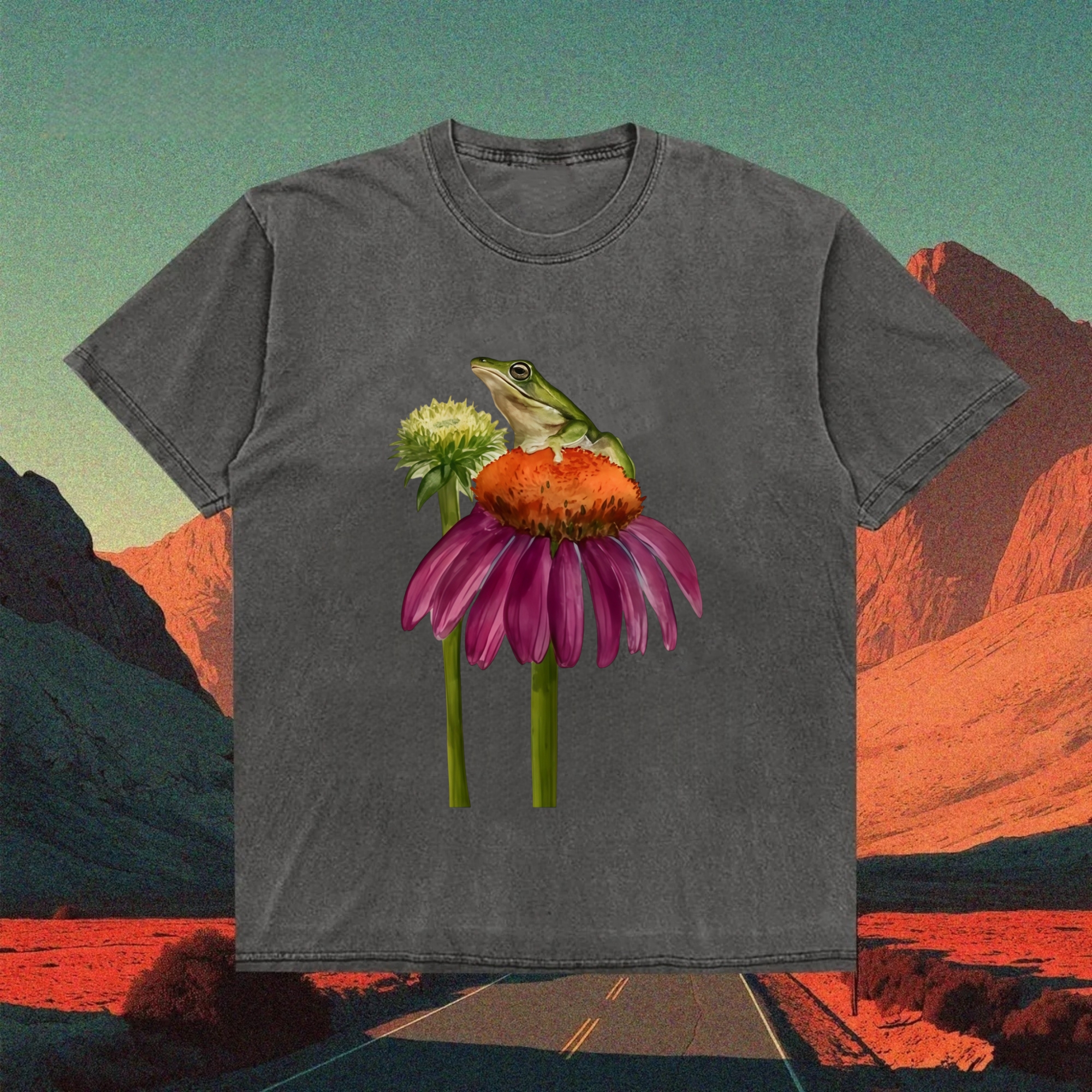 Echinacea Tree Frog T-shirt