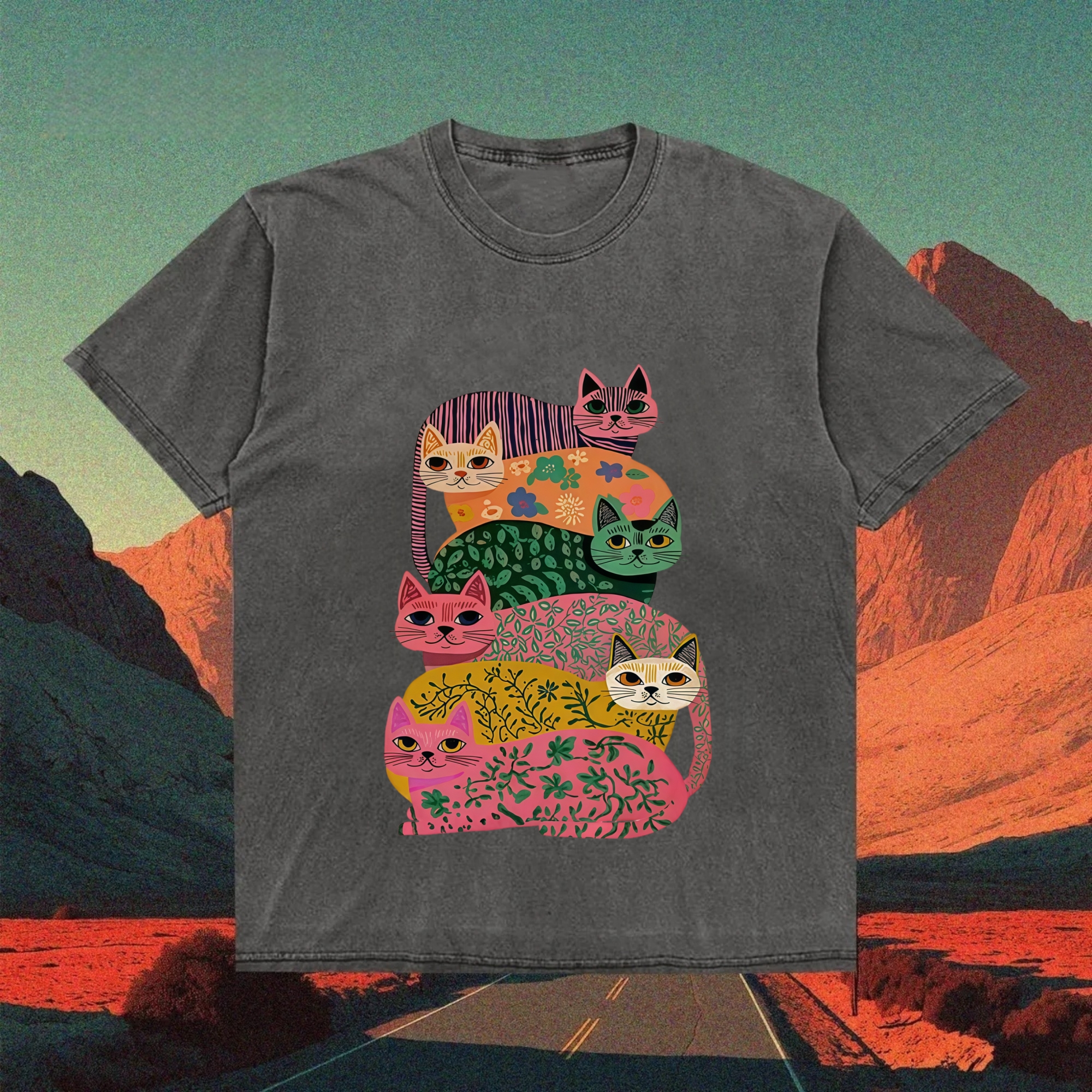 Colorful Cats T-Shirt