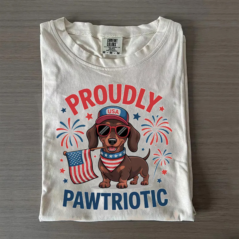 4th of July Dachshund T-shirt
