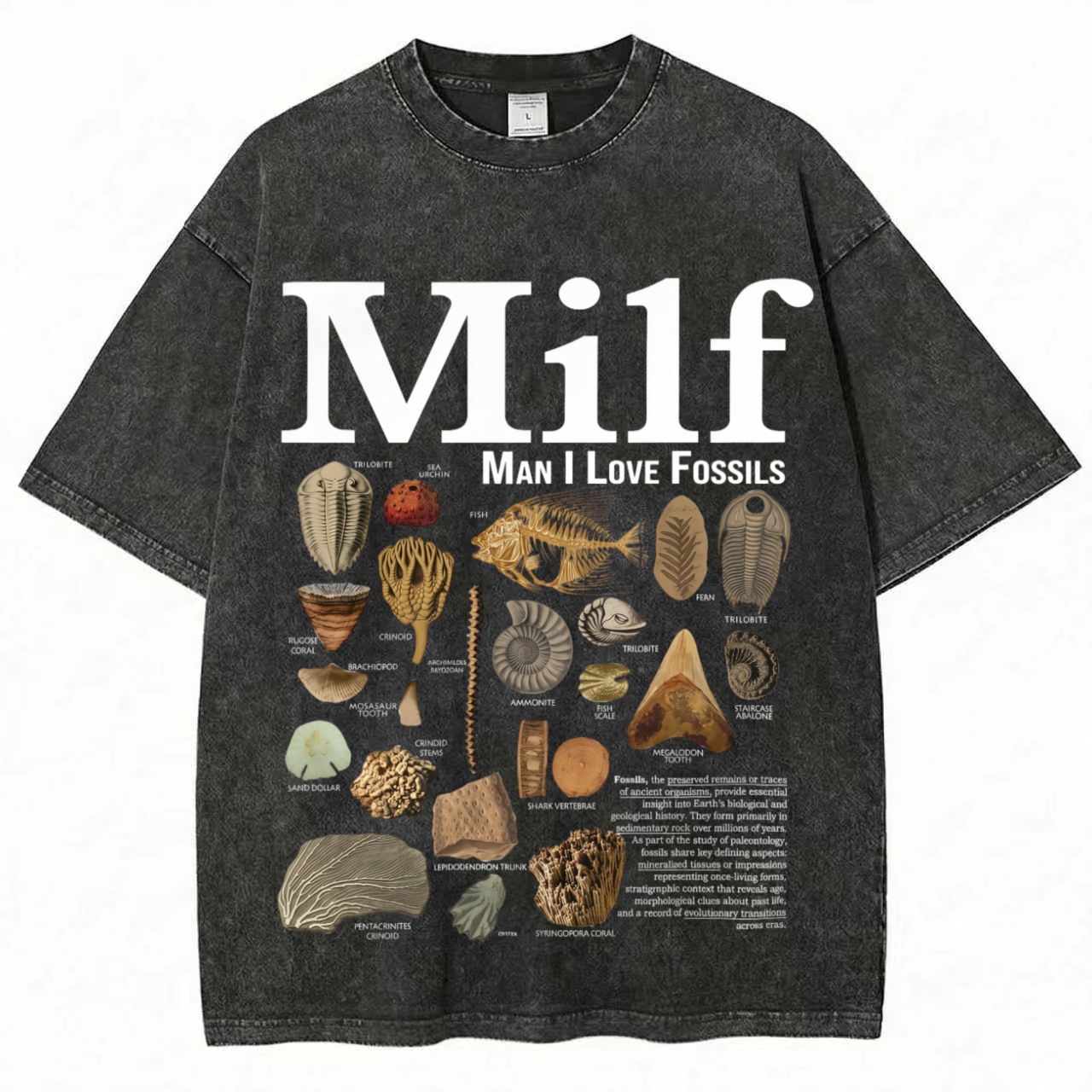 Man I Love Fossils Vintage T-Shirt
