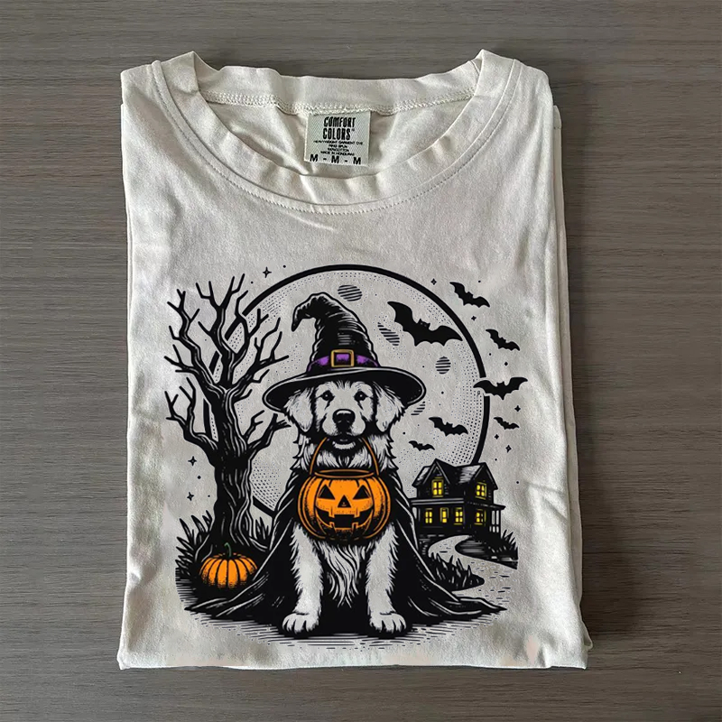 Comfort Colors Halloween Golden Retriever T-shirt