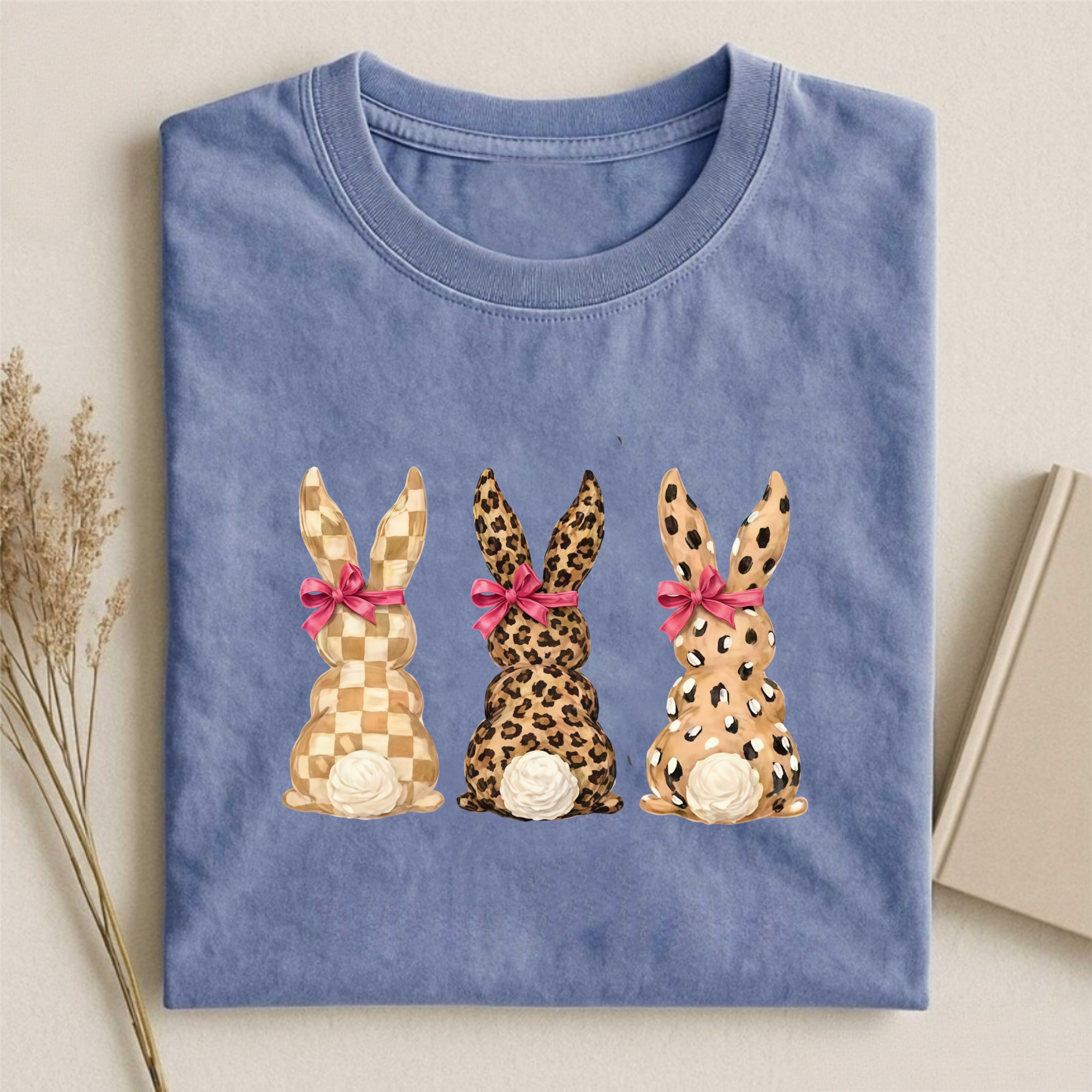 Leopard Bunny Easter T-shirt