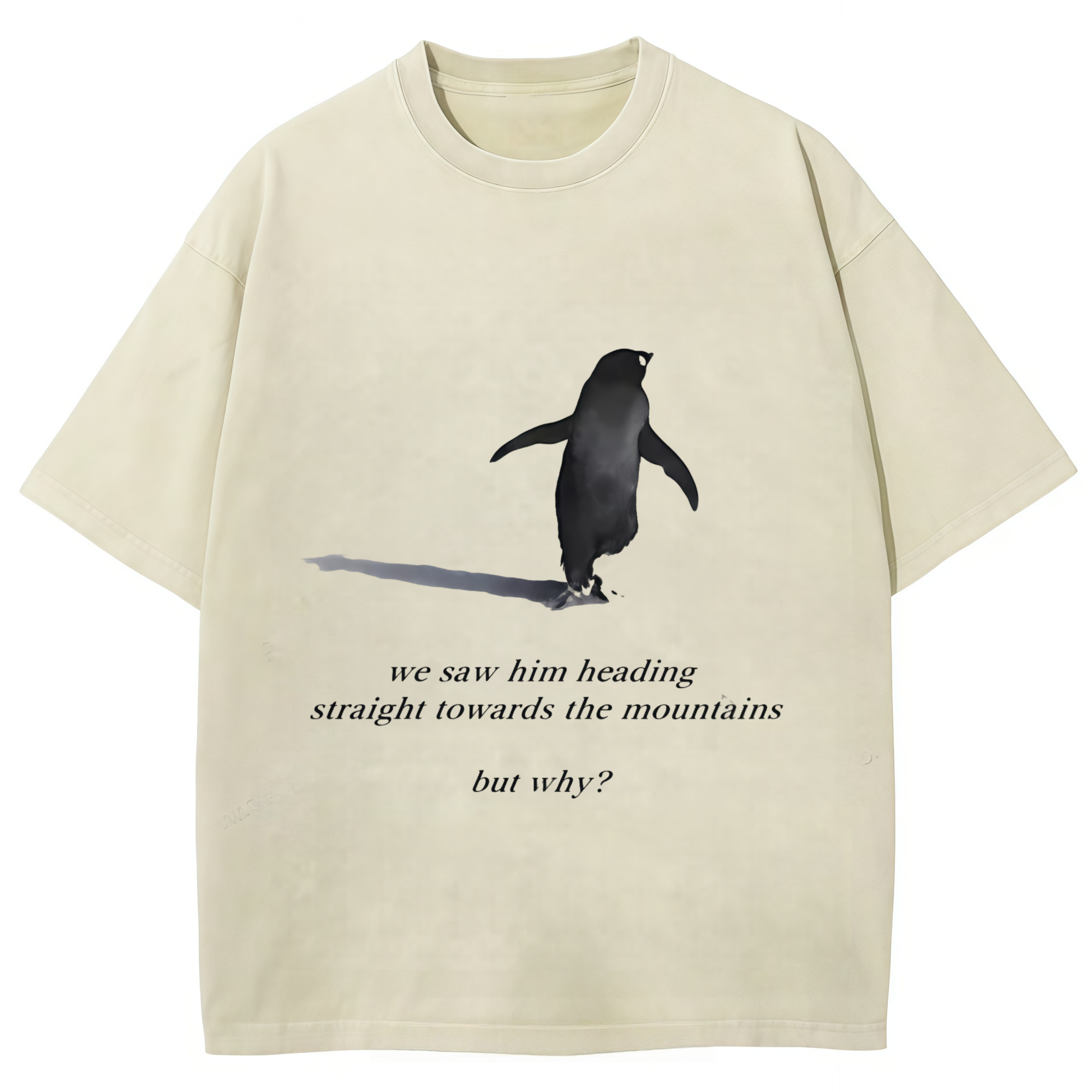But Why Penguin Graphic T-shirt