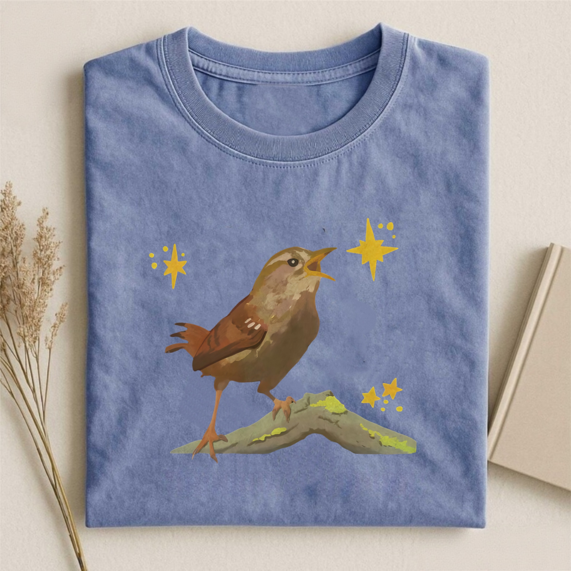 Singing Bird And Star T-shirt