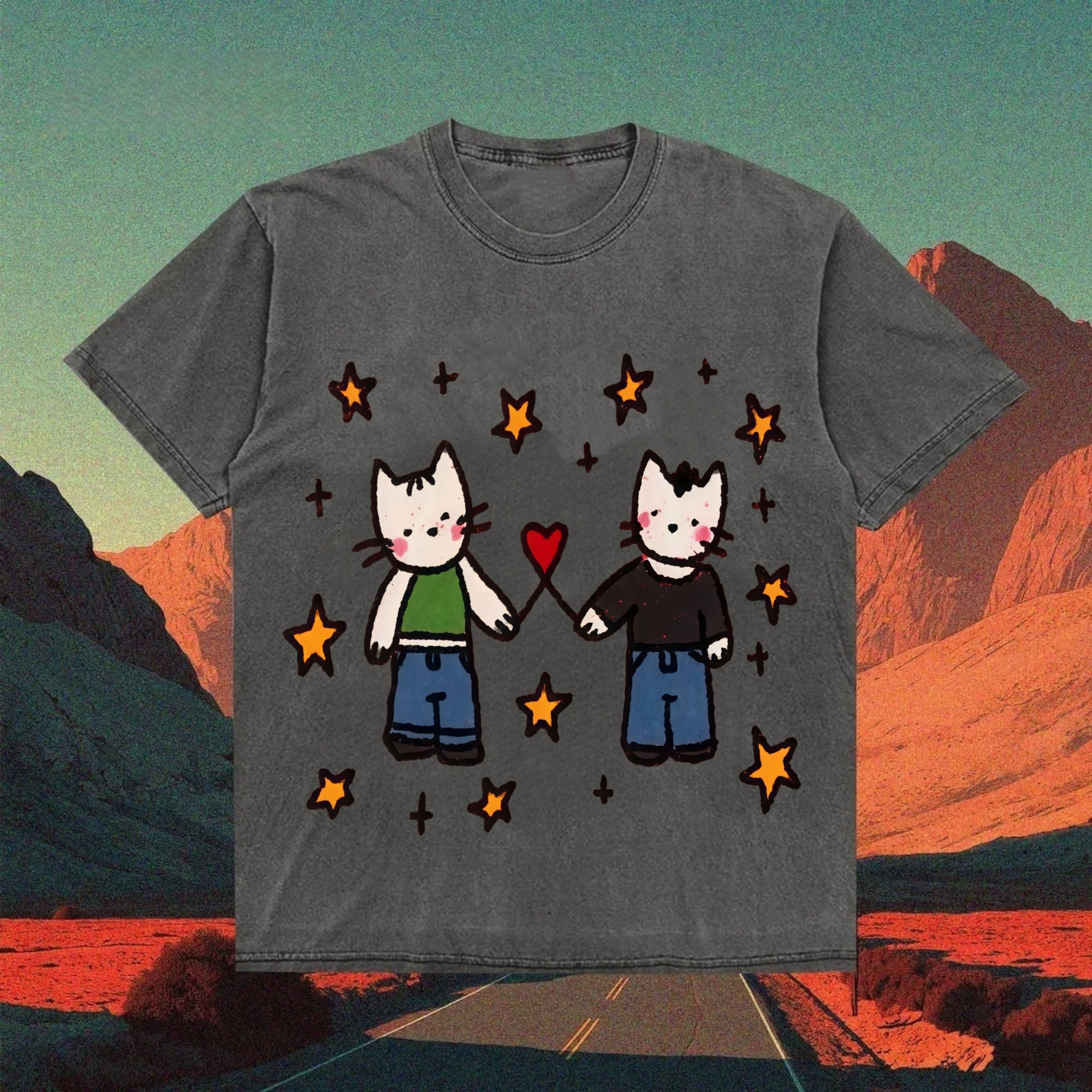 Best Friends Cats T-shirt