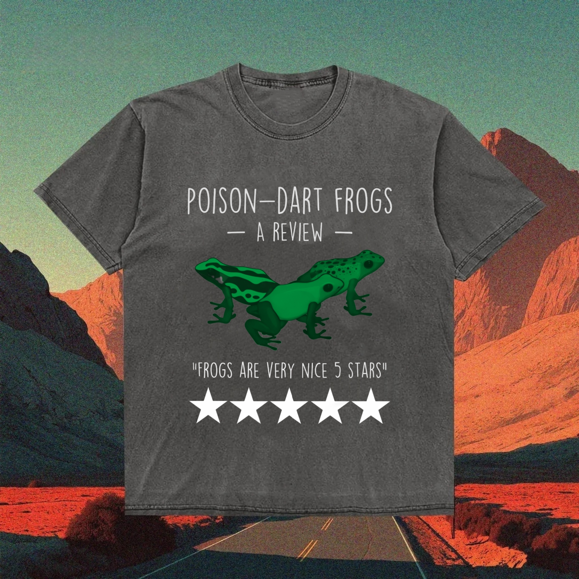 Five Star Poison Dart Frogs T-shirt
