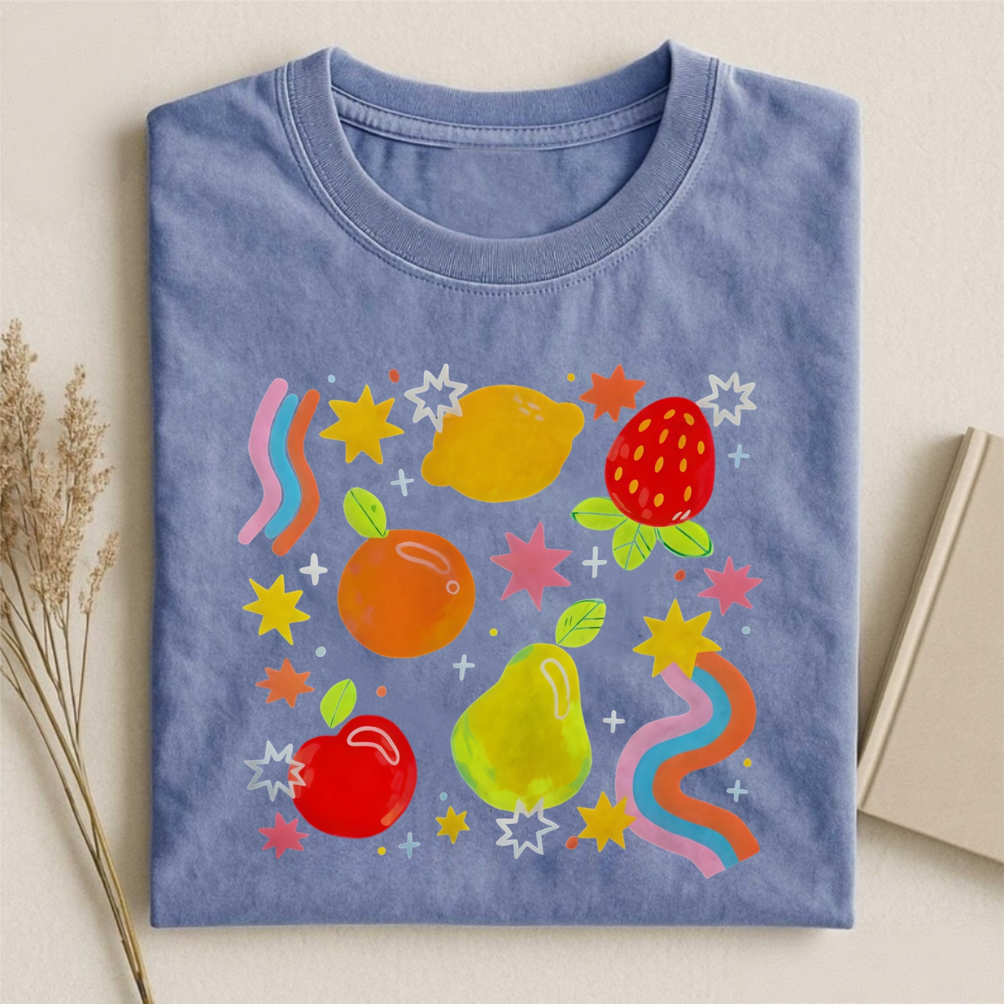 Fresh Fruit And Star T-shirt