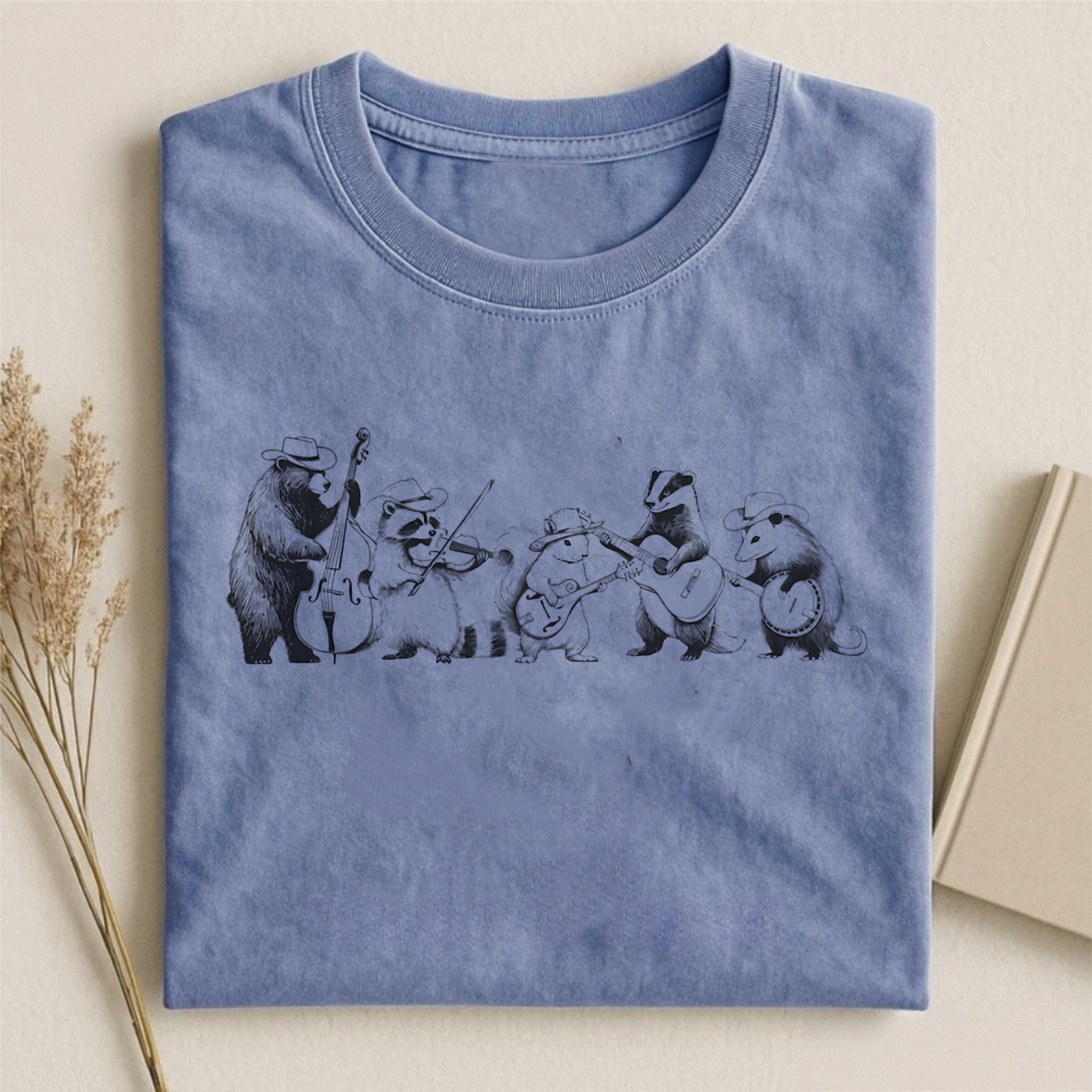 Funny Forest Animals Playing Instruments T-shirt
