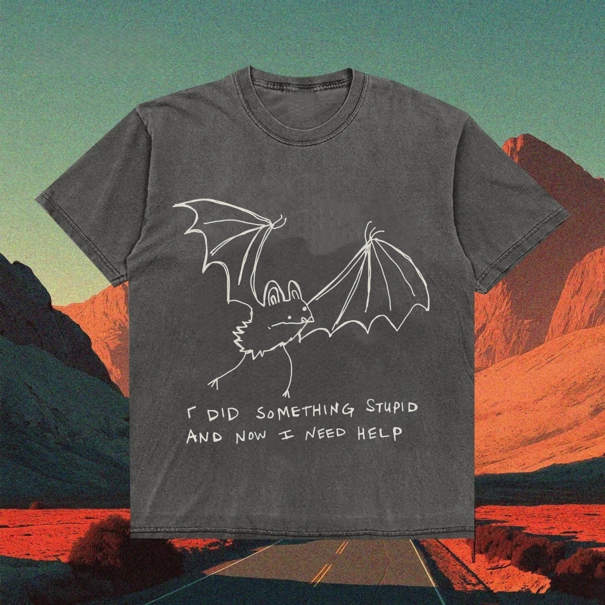 Clumsy Bat Confession T-shirt