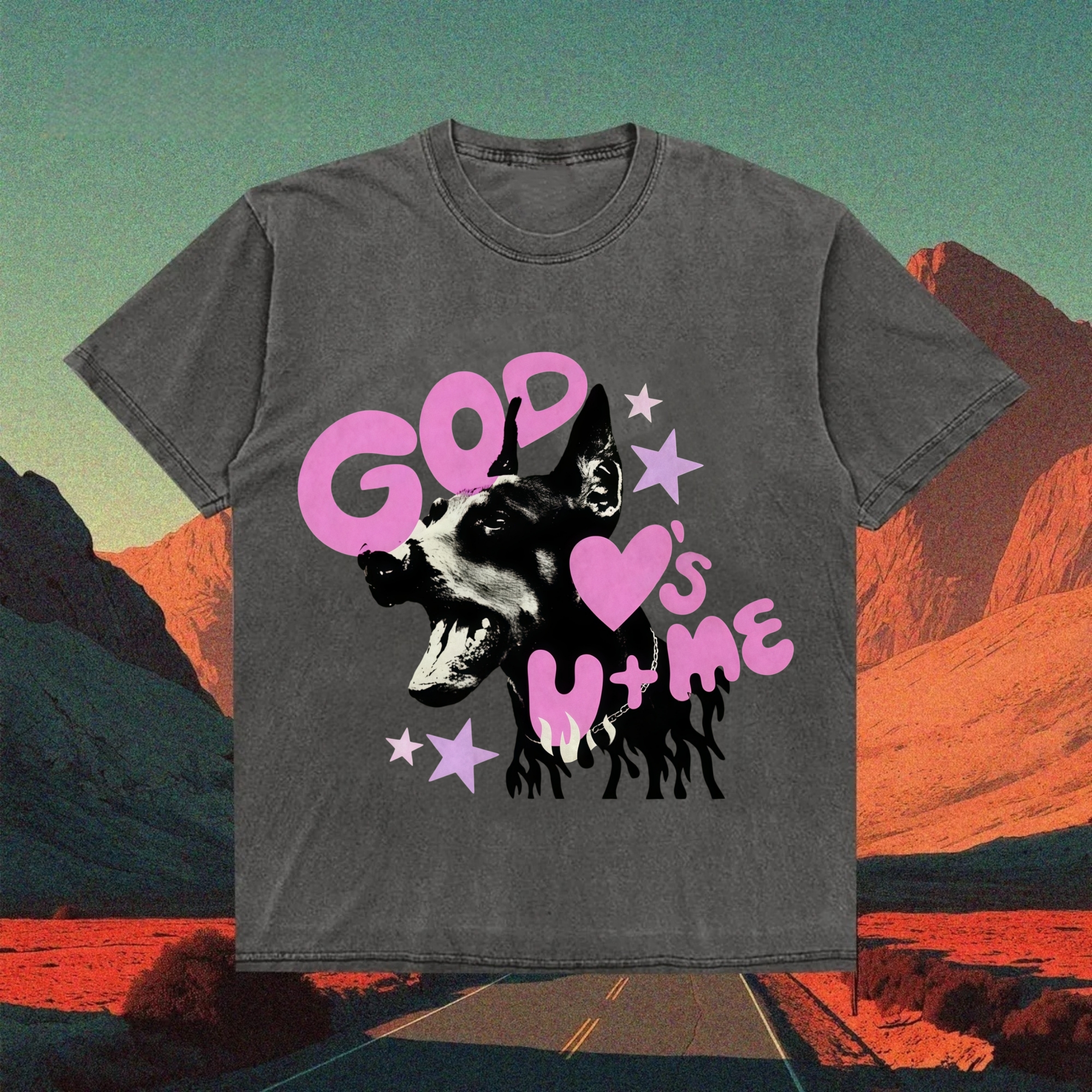 God Loves Me Dog T-shirt