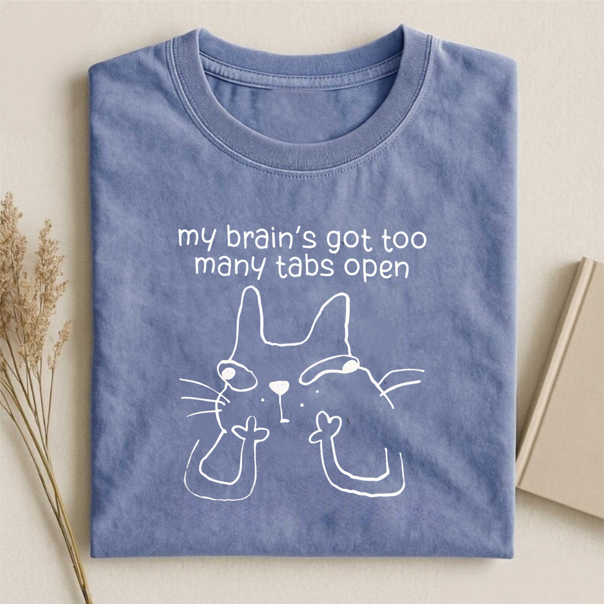 Funny Cat Too Many Tabs T-shirt