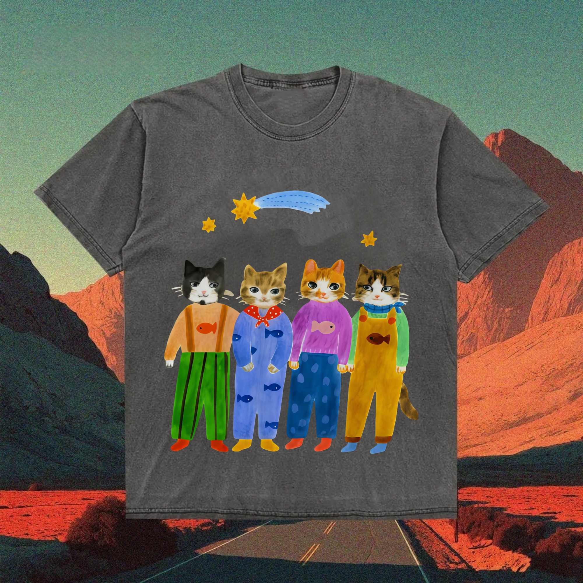 Cat in Sunny Day T-shirt