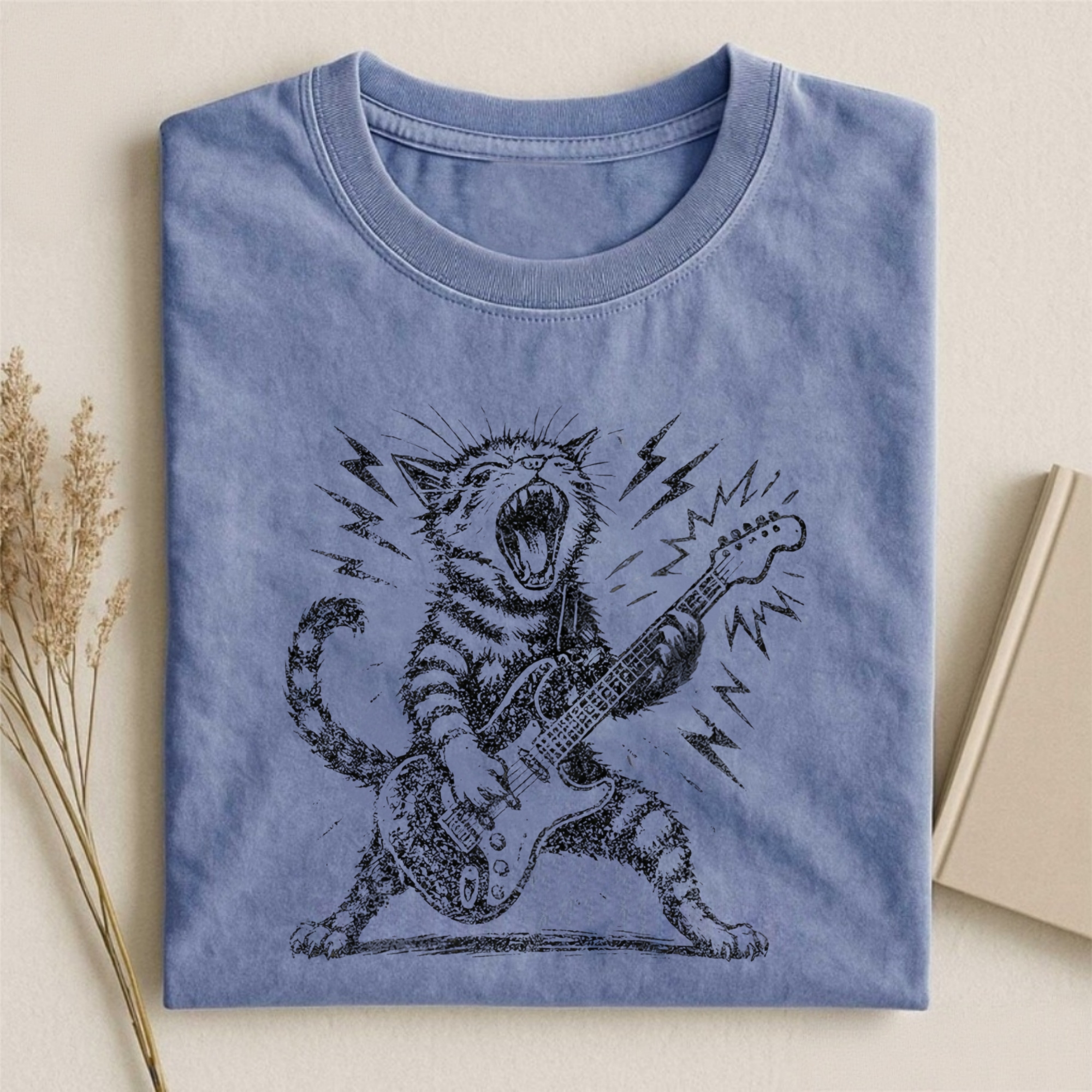 Rock and Roll Cat T-shirt
