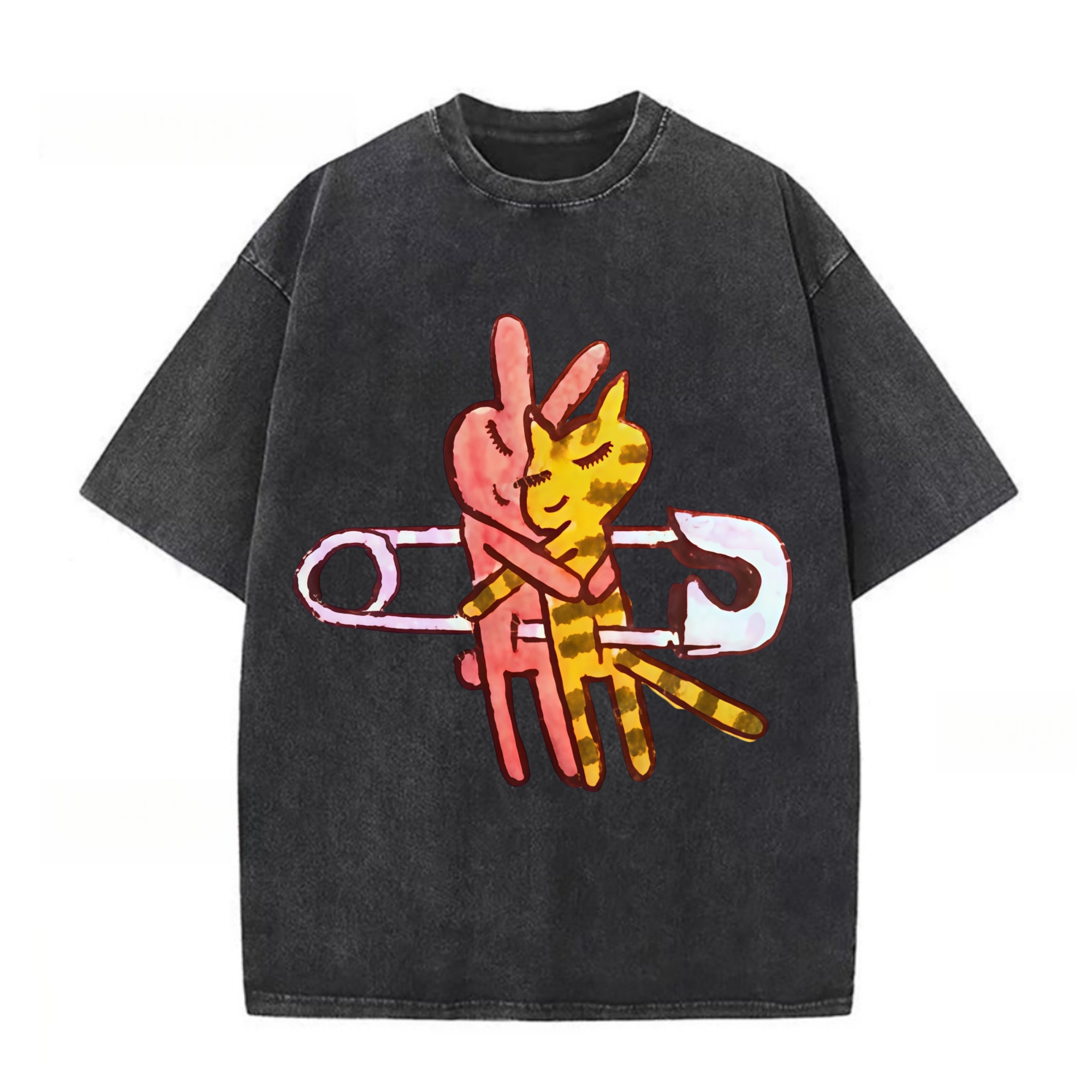 Loving Rabbits And Cats T-shirt