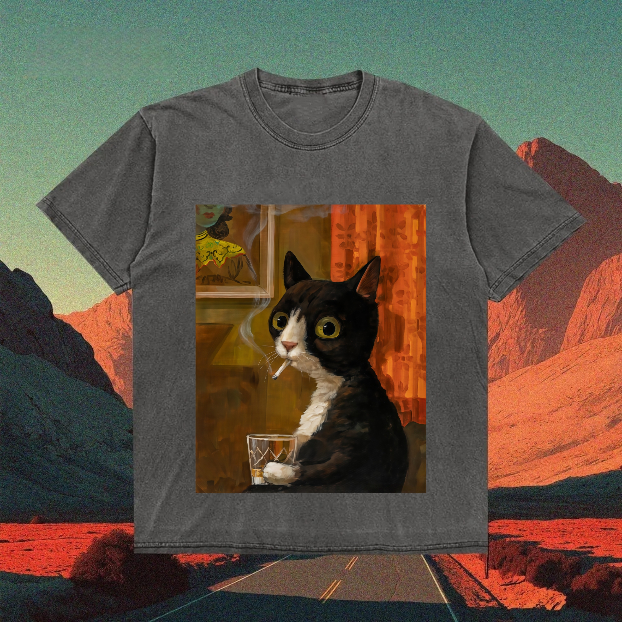 The Original Smoking Cat T-shirt