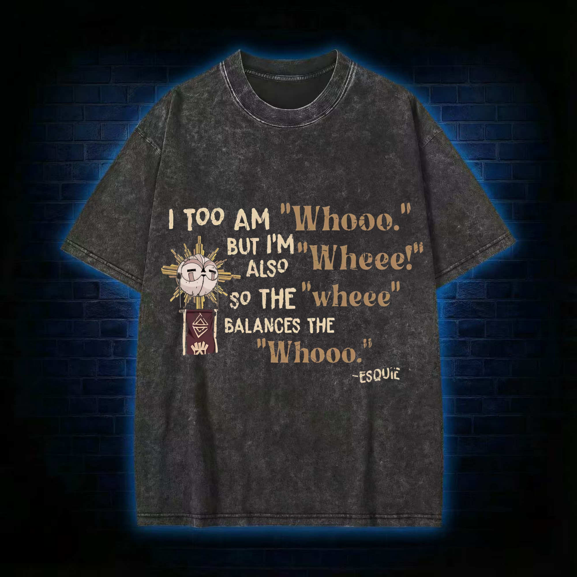 Too am Whooo. Washed T-shirt