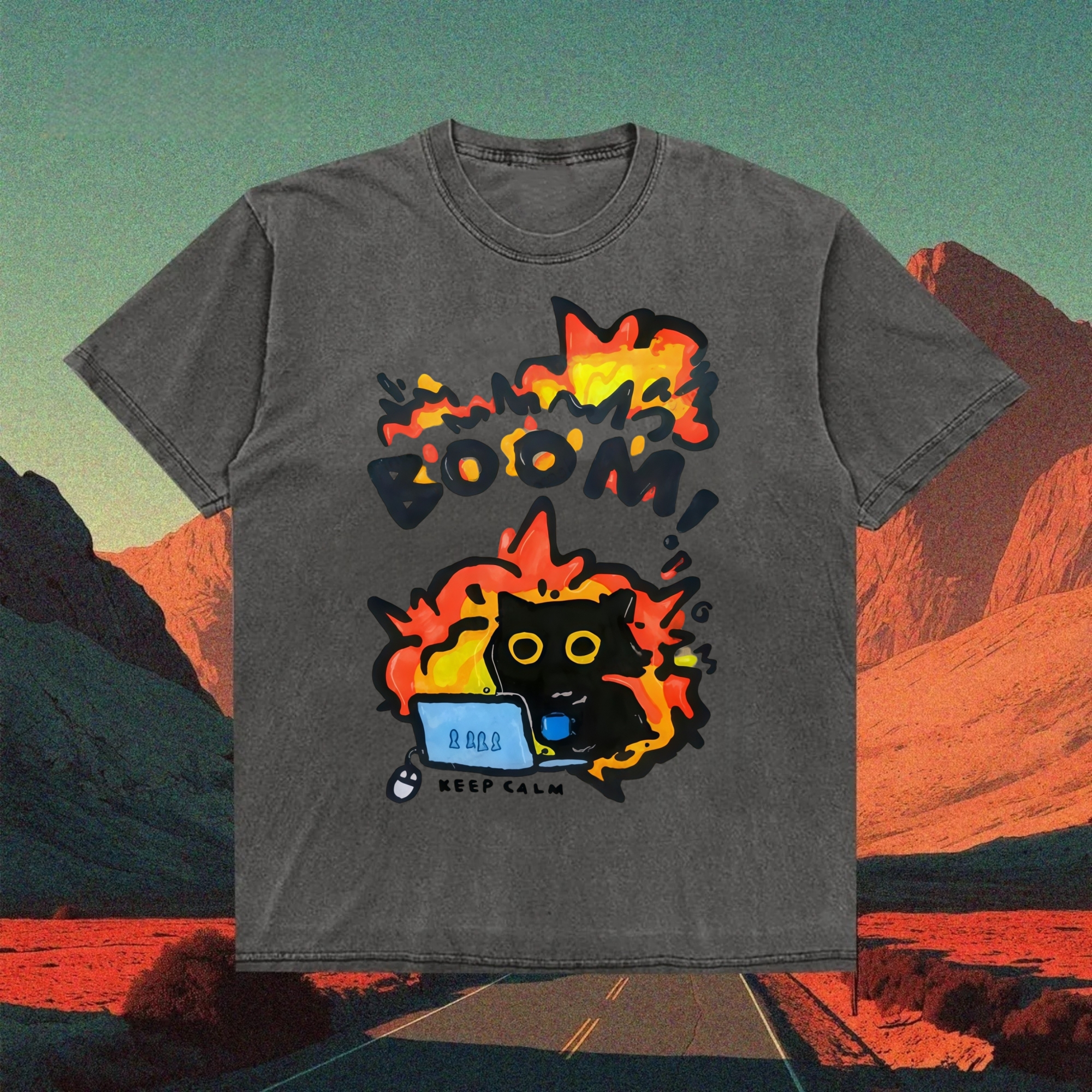 Keep Calm Cat T-shirt