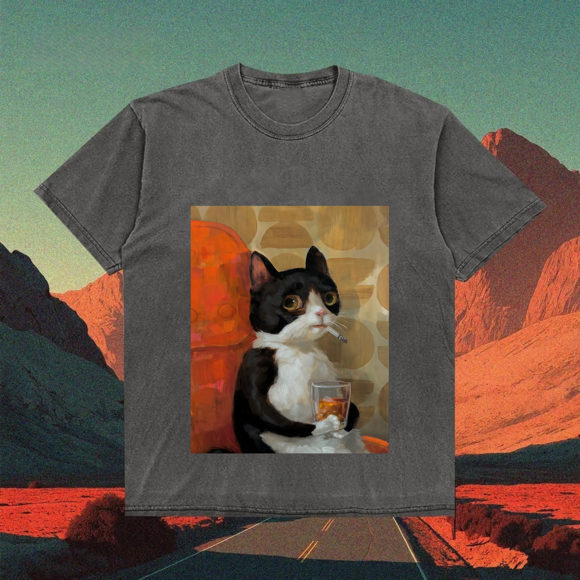 The Original Smoking Cat T-shirt