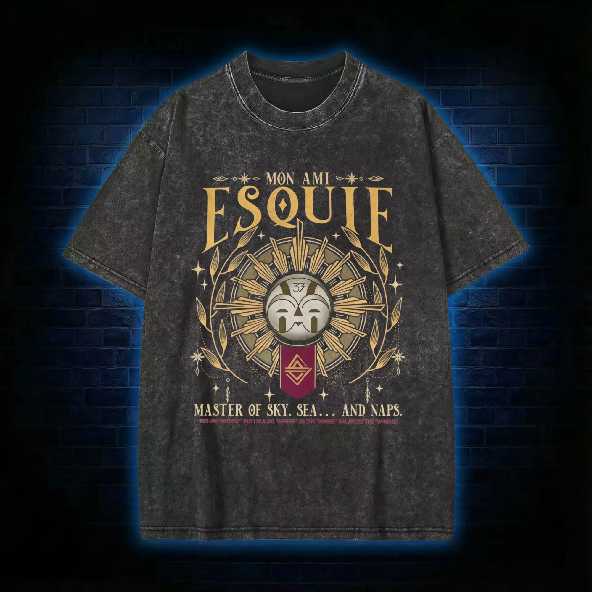 7-Master of Sky, Sea... and Naps Washed T-shirt