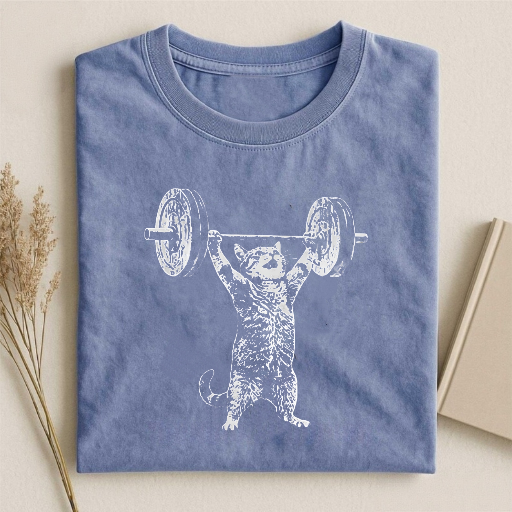 Funny Cat Gym T-shirt
