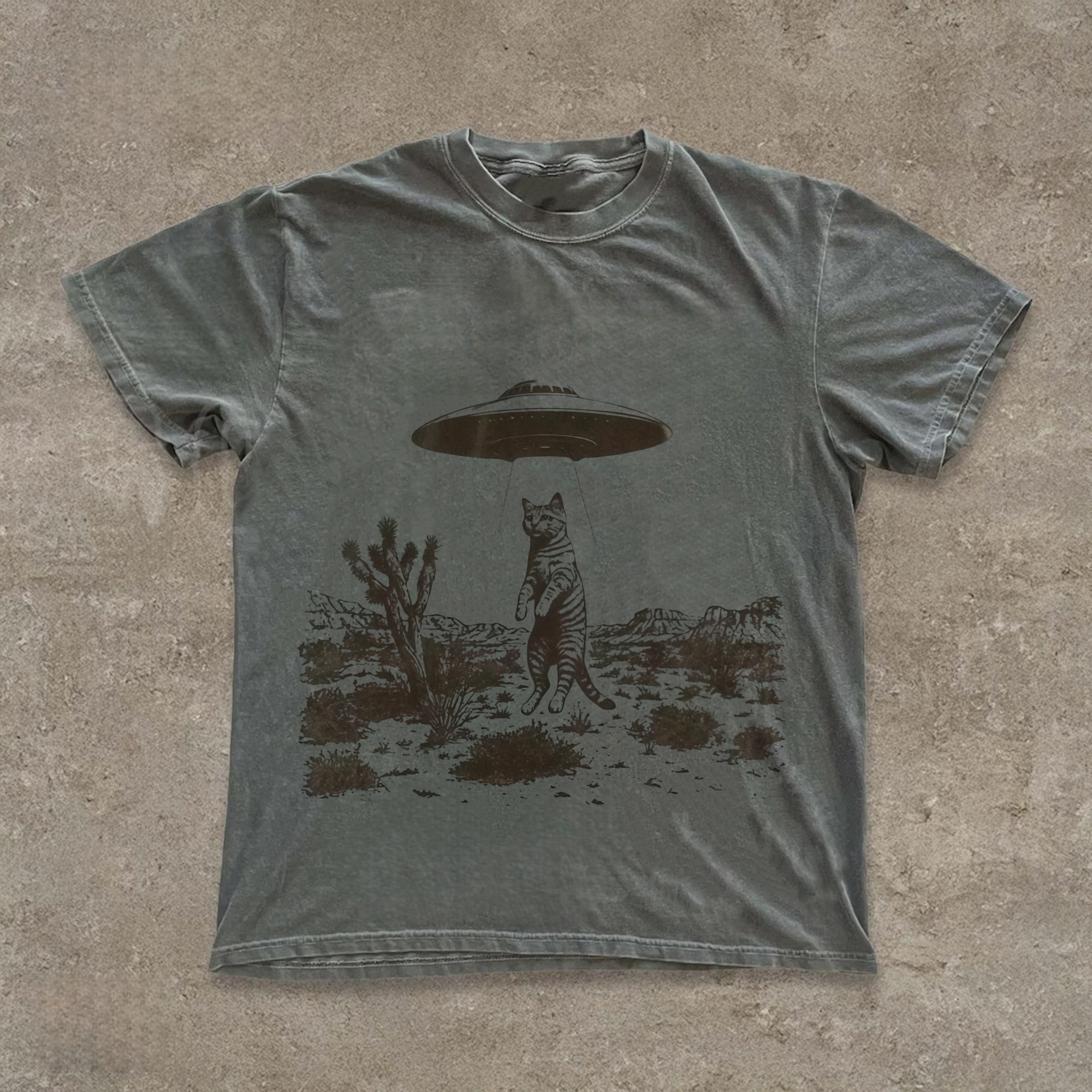 UFO Cat Western T-shirt