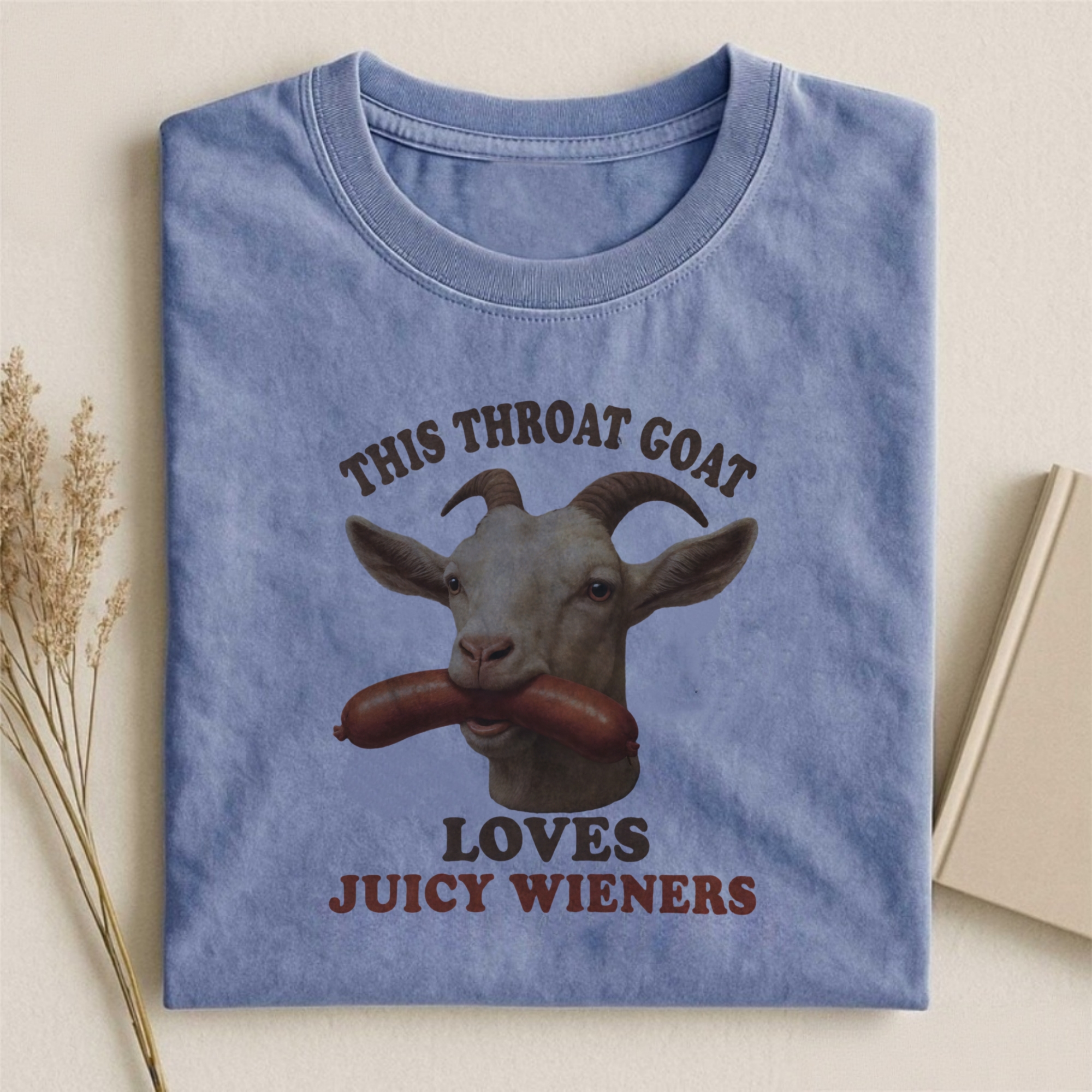 Throat Goat Loves Juicy Wieners T-shirt