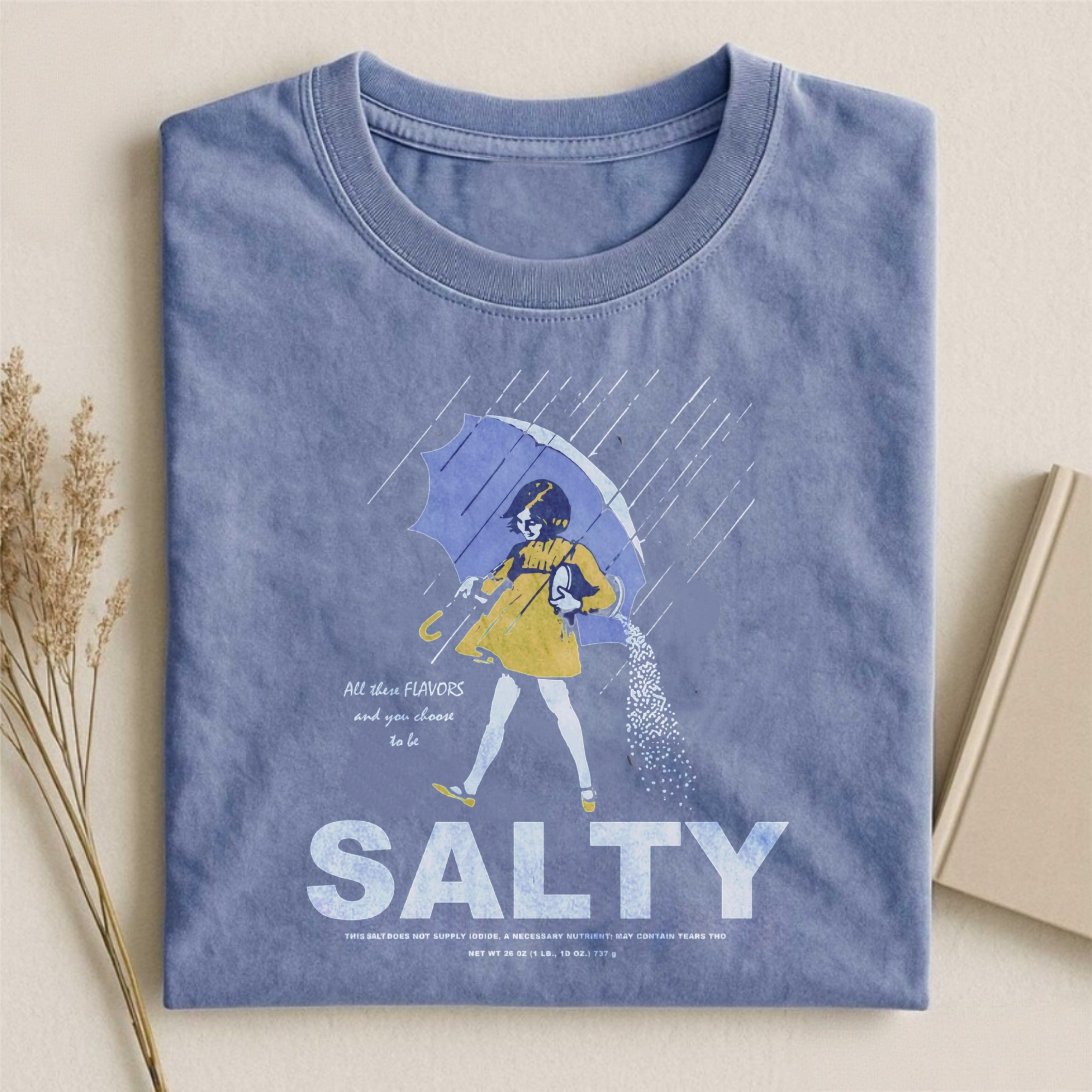 Salty Girl Vintage Cotton Blend T-shirt