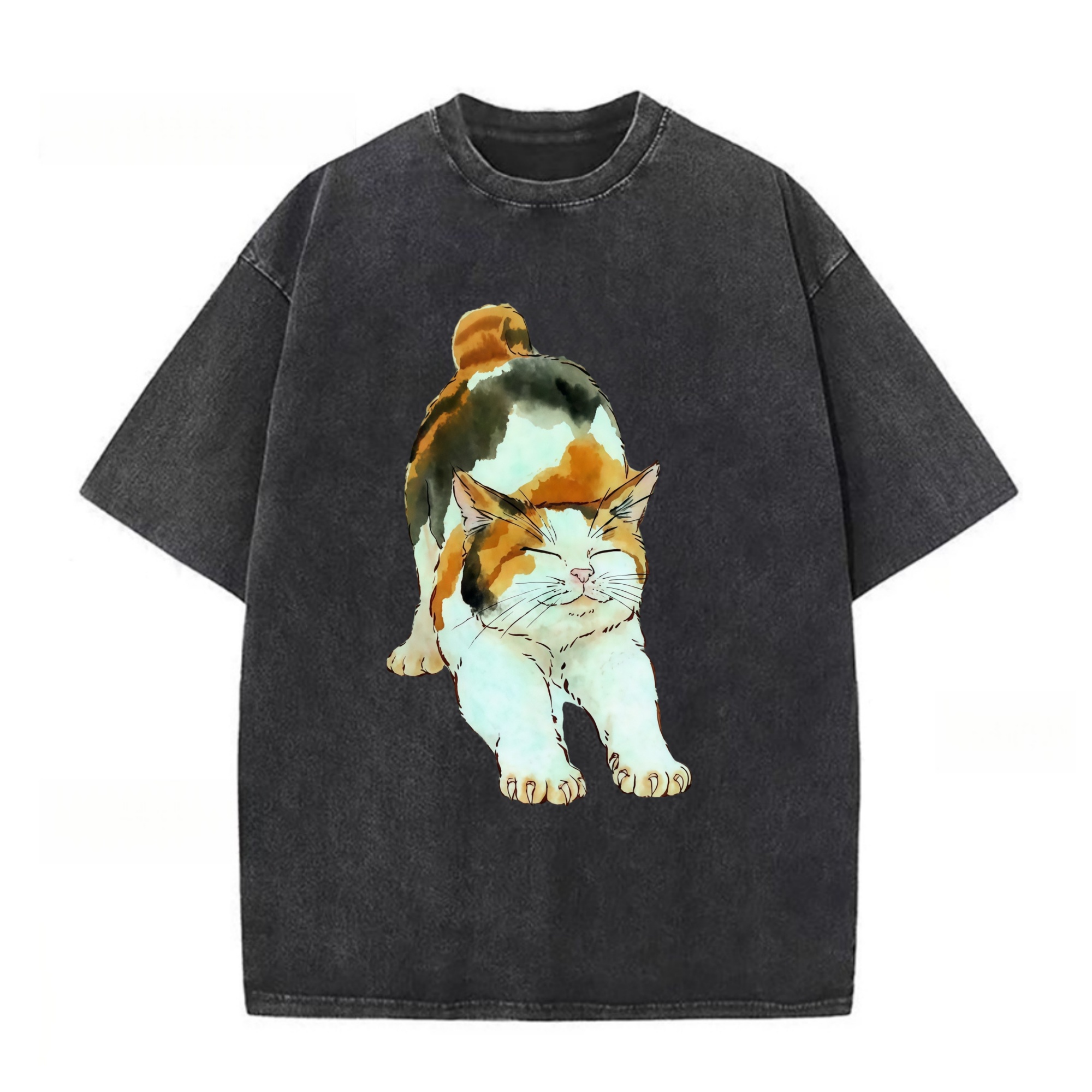 The Stretched-Out Calico Cat T-shirt