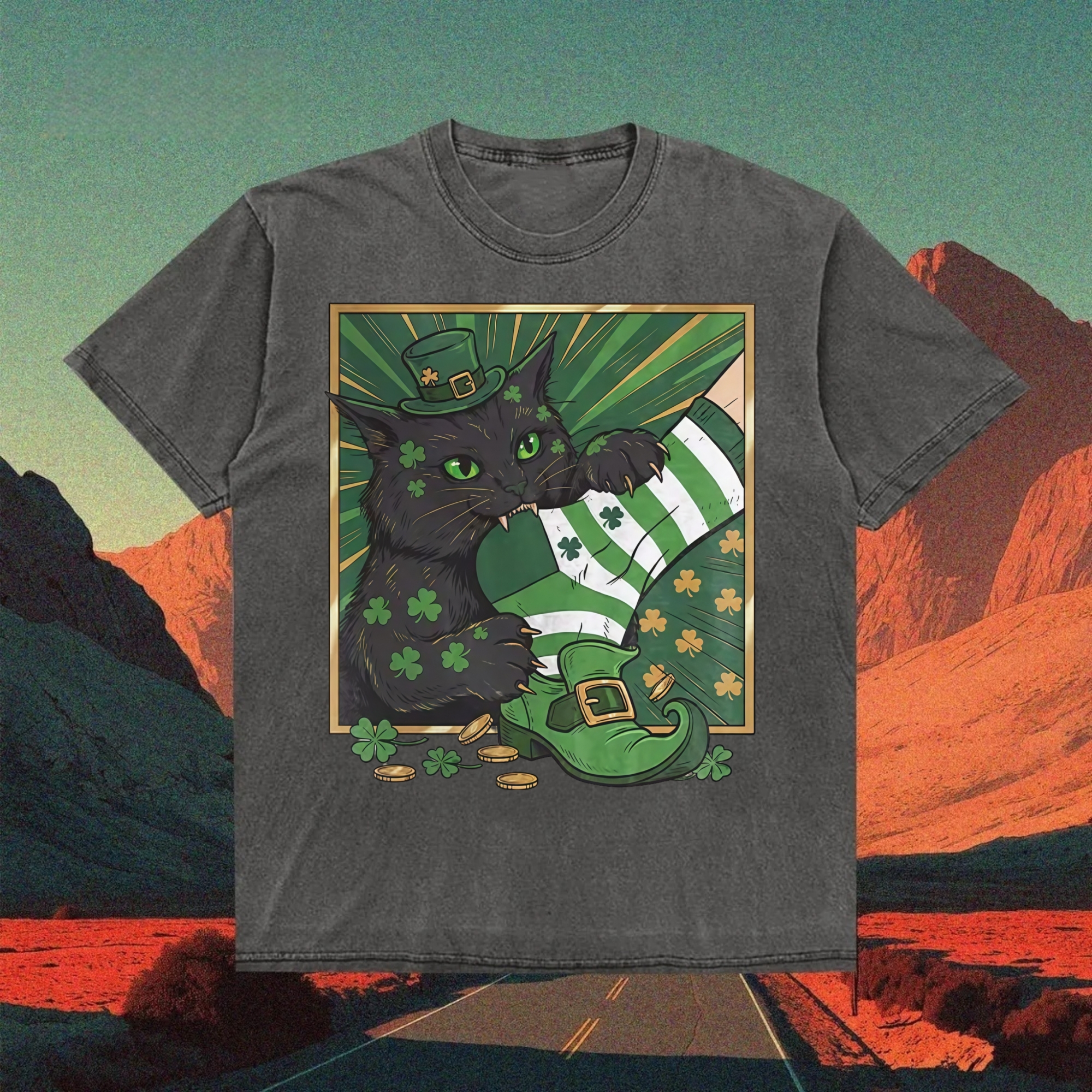 Naughty Cat Bites People T-Shirt