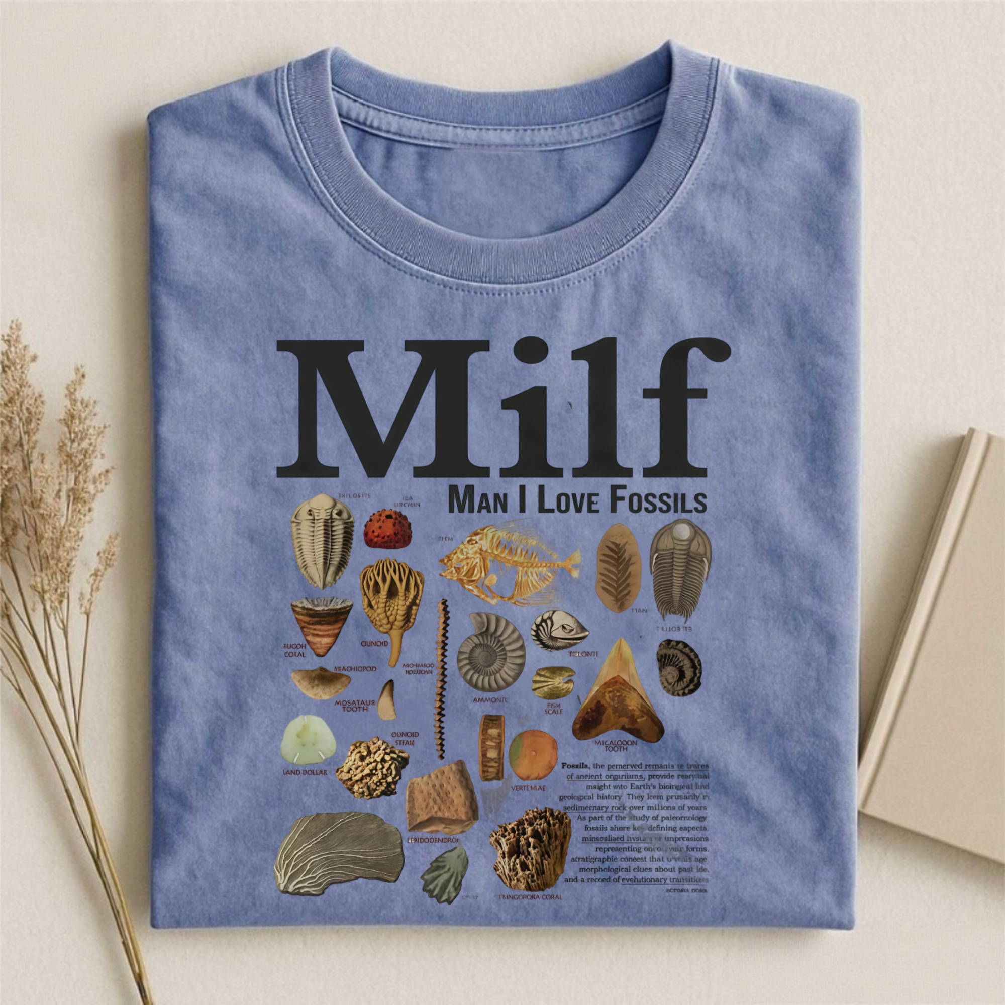 Man I Love Fossils Vintage T-shirt