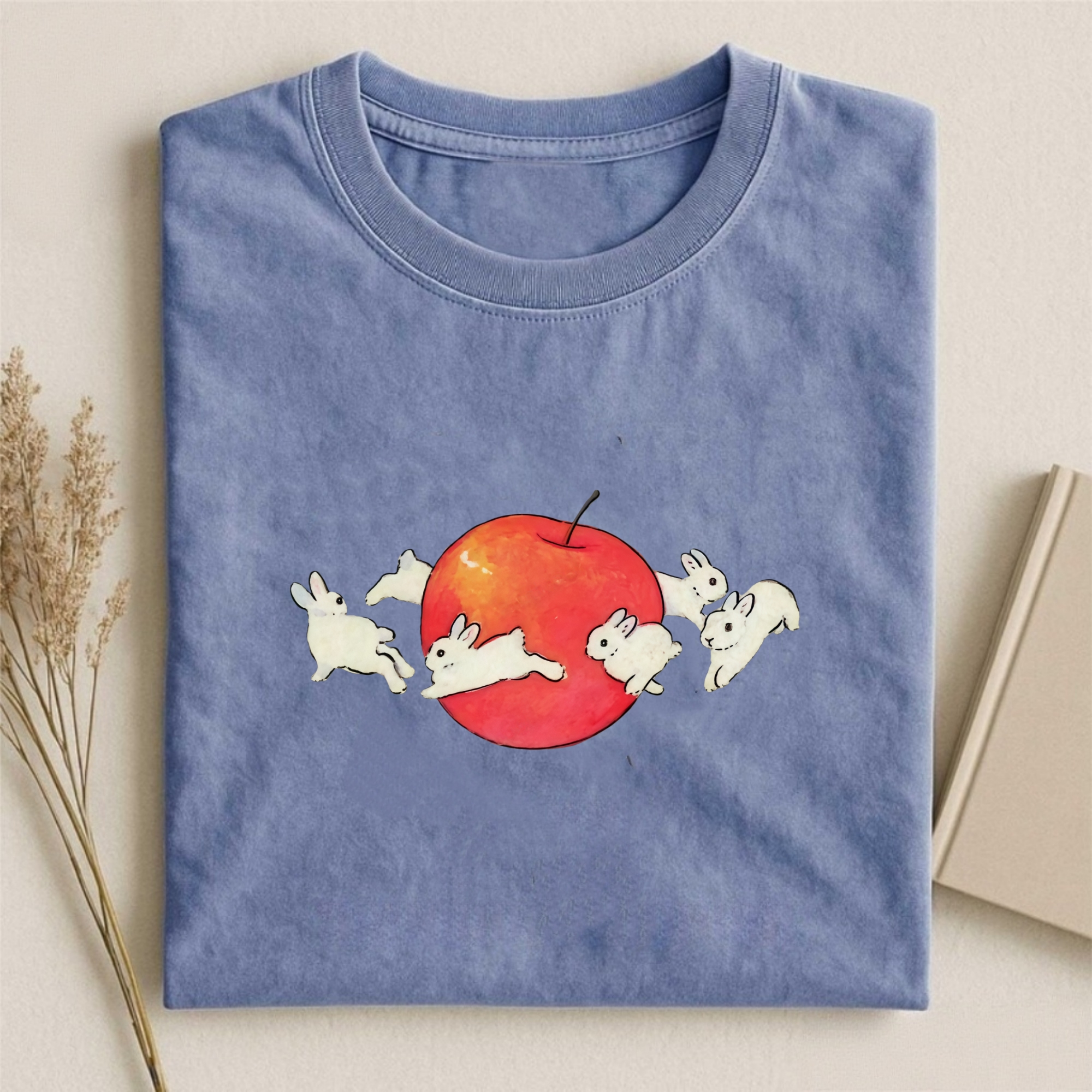 White Rabbit And Apple T-shirt