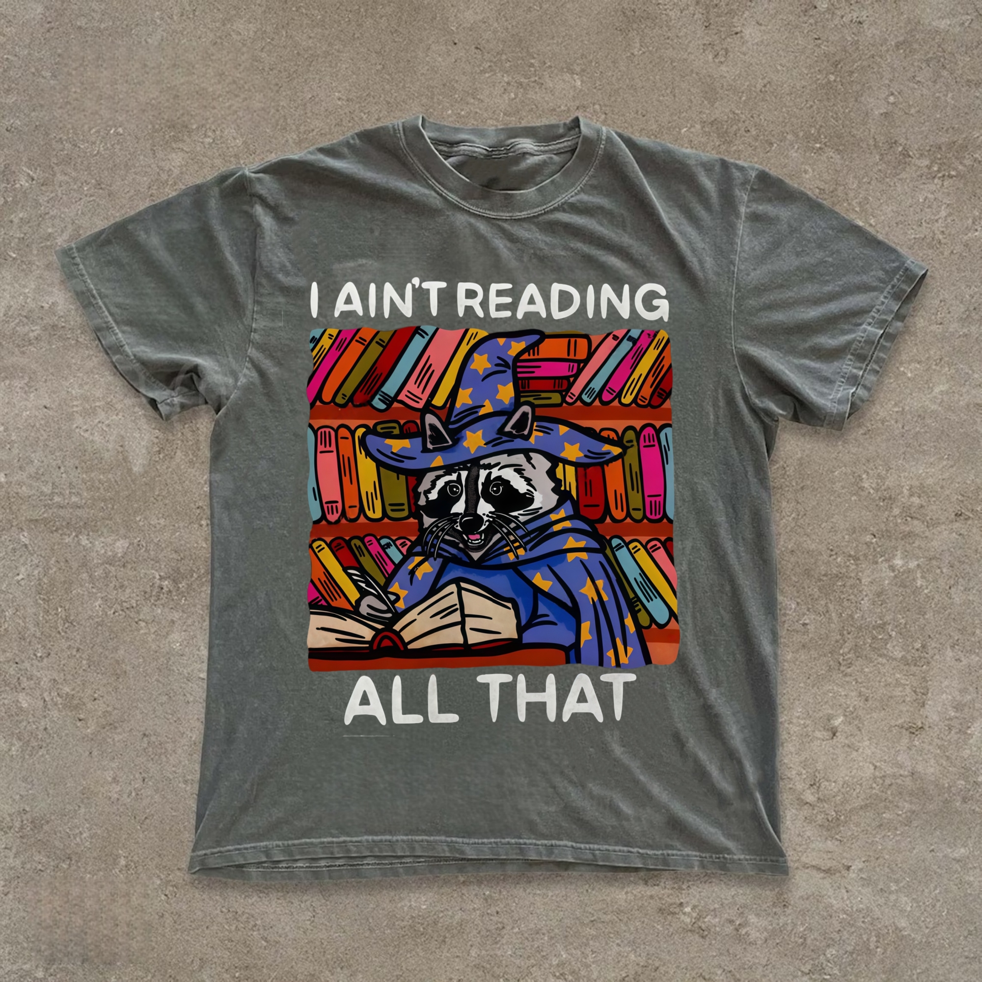 Reading Raccoon T-shirt