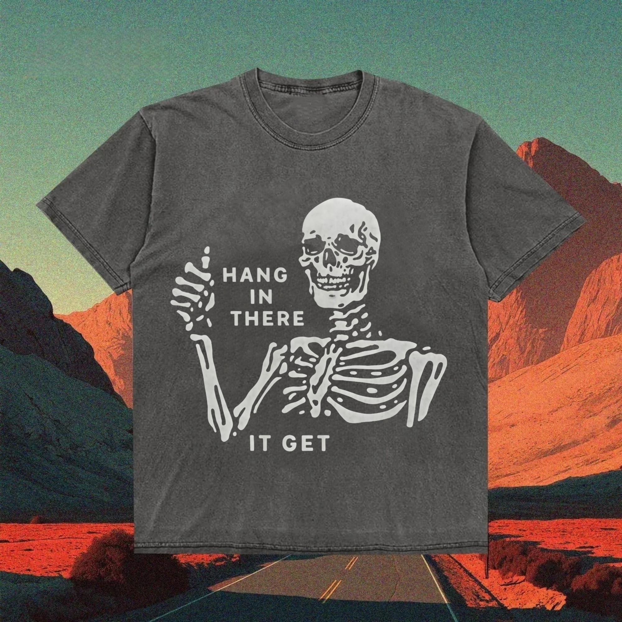 Skeleton With Humorous Encouragement T-shirt