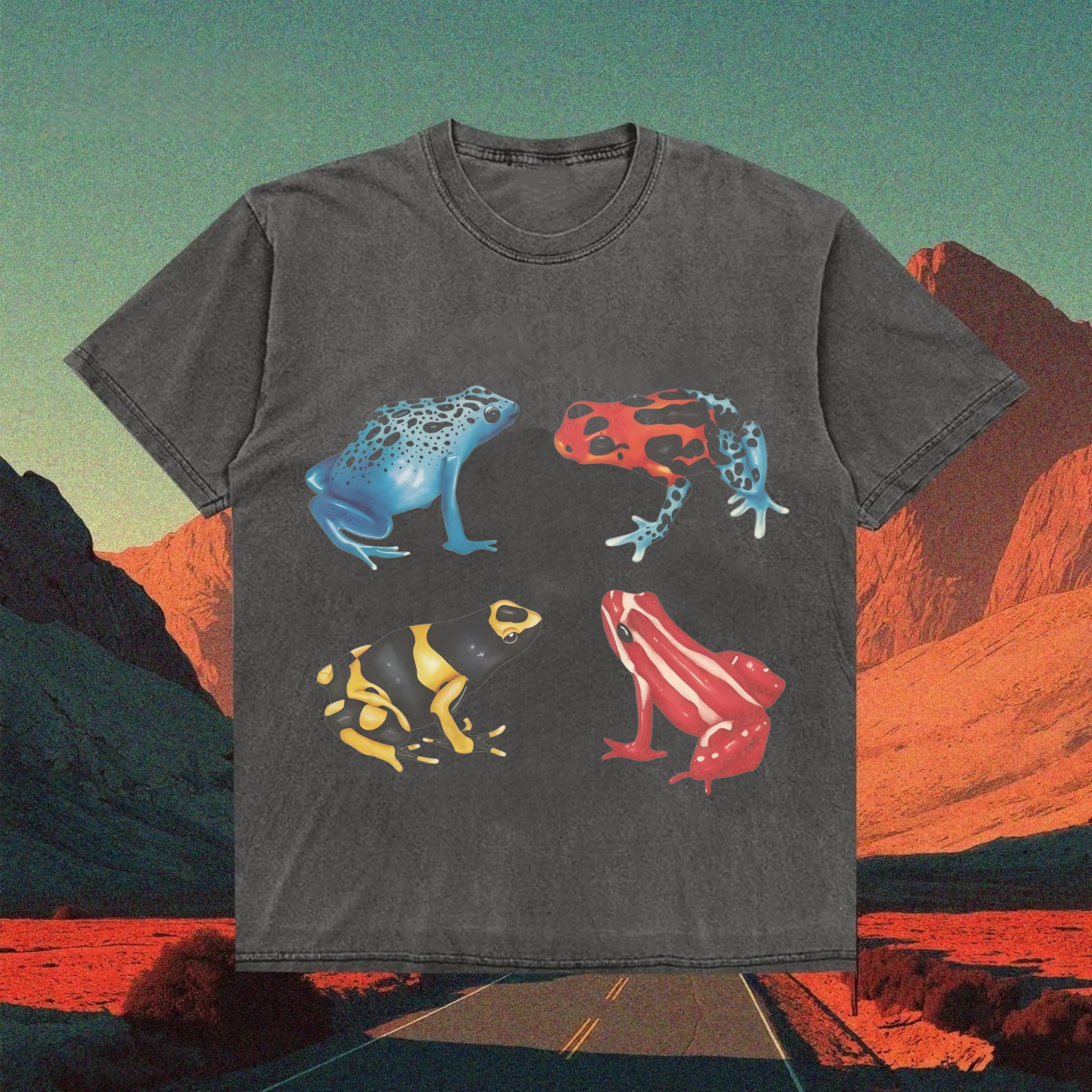 Vibrant Poison Dart Frog Collection T-shirt