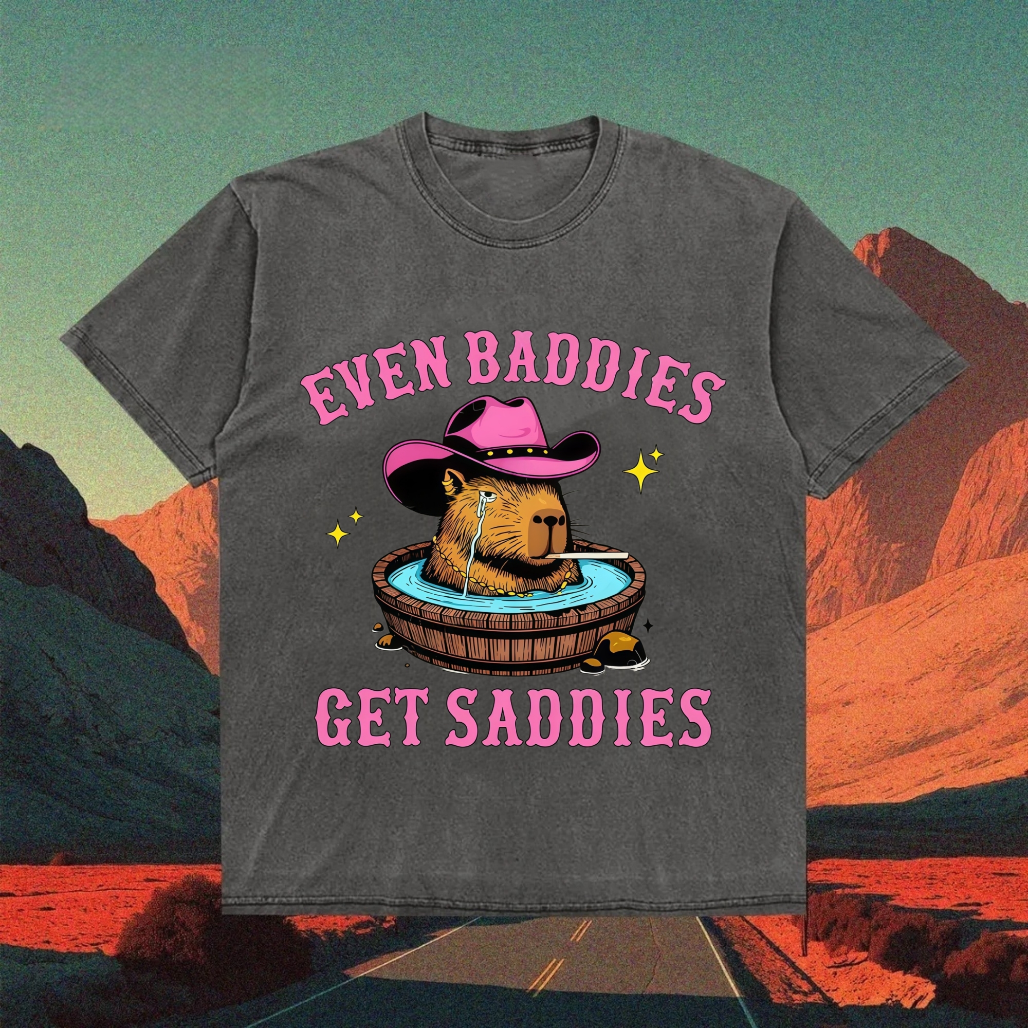 Sad Baddie Capybara T-shirt