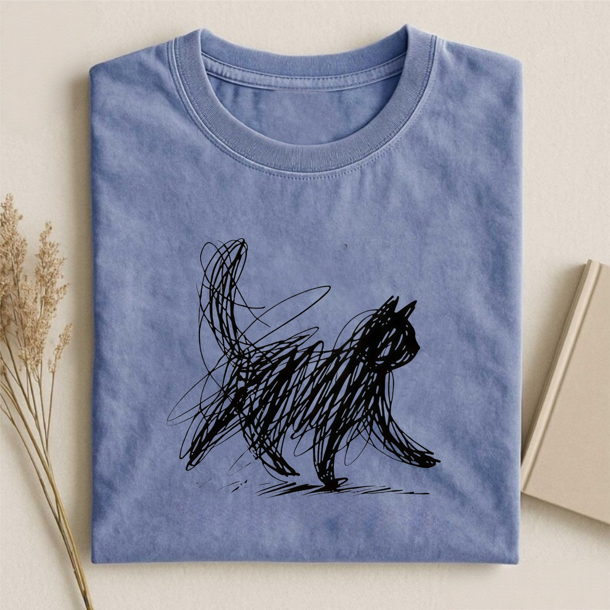 Minimalist Cat T-shirt