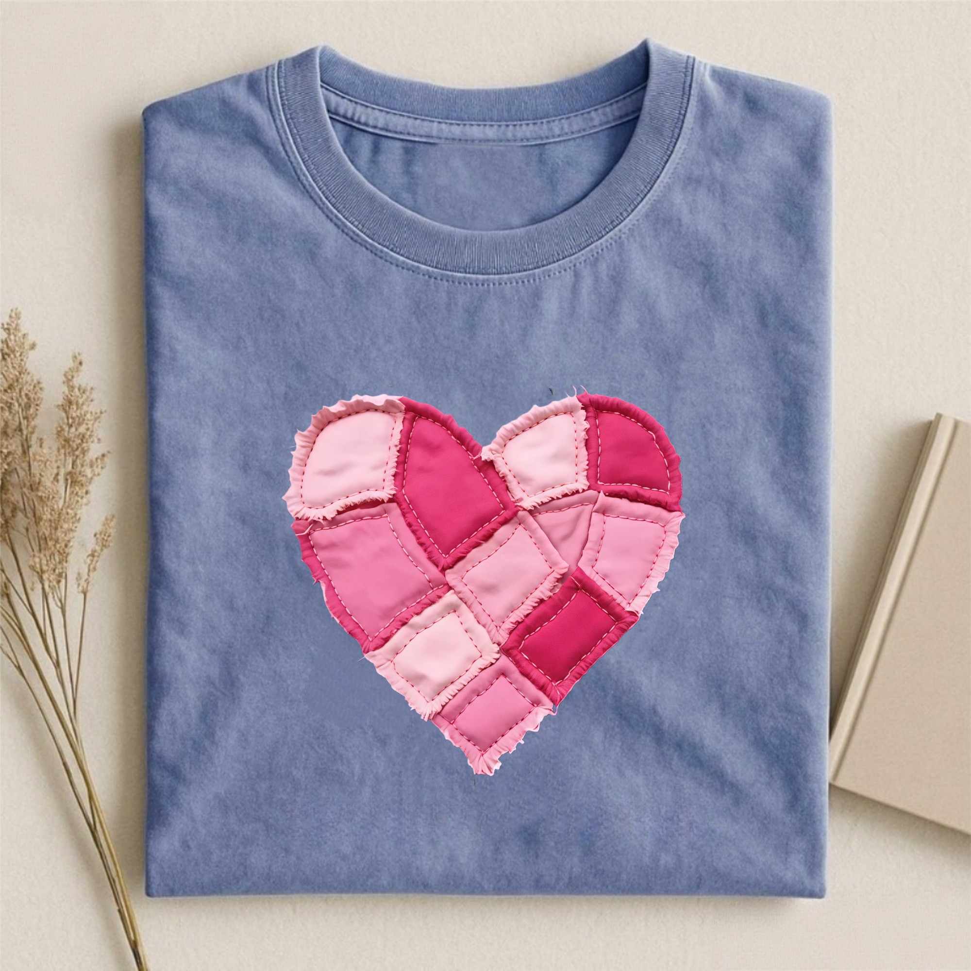 Valentine Patchwork Heart T-shirt