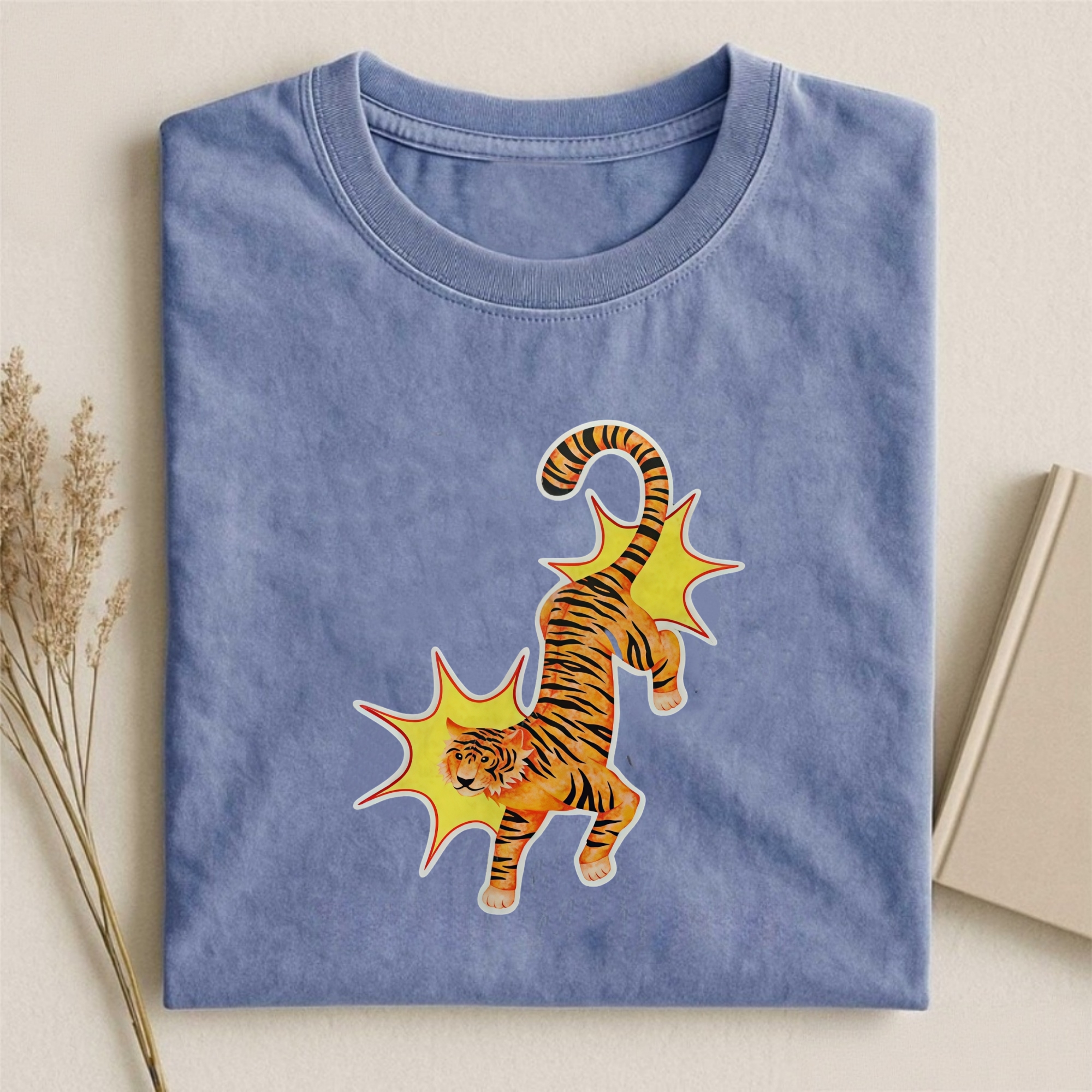 Watercolor Dynamic Tiger T-shirt